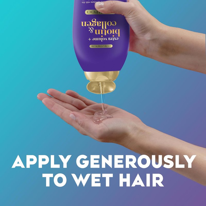 OGX Biotin & Collagen Volumizing Shampoo - Extra Strength for Thicker, Fuller Hair | 25.4 fl oz
