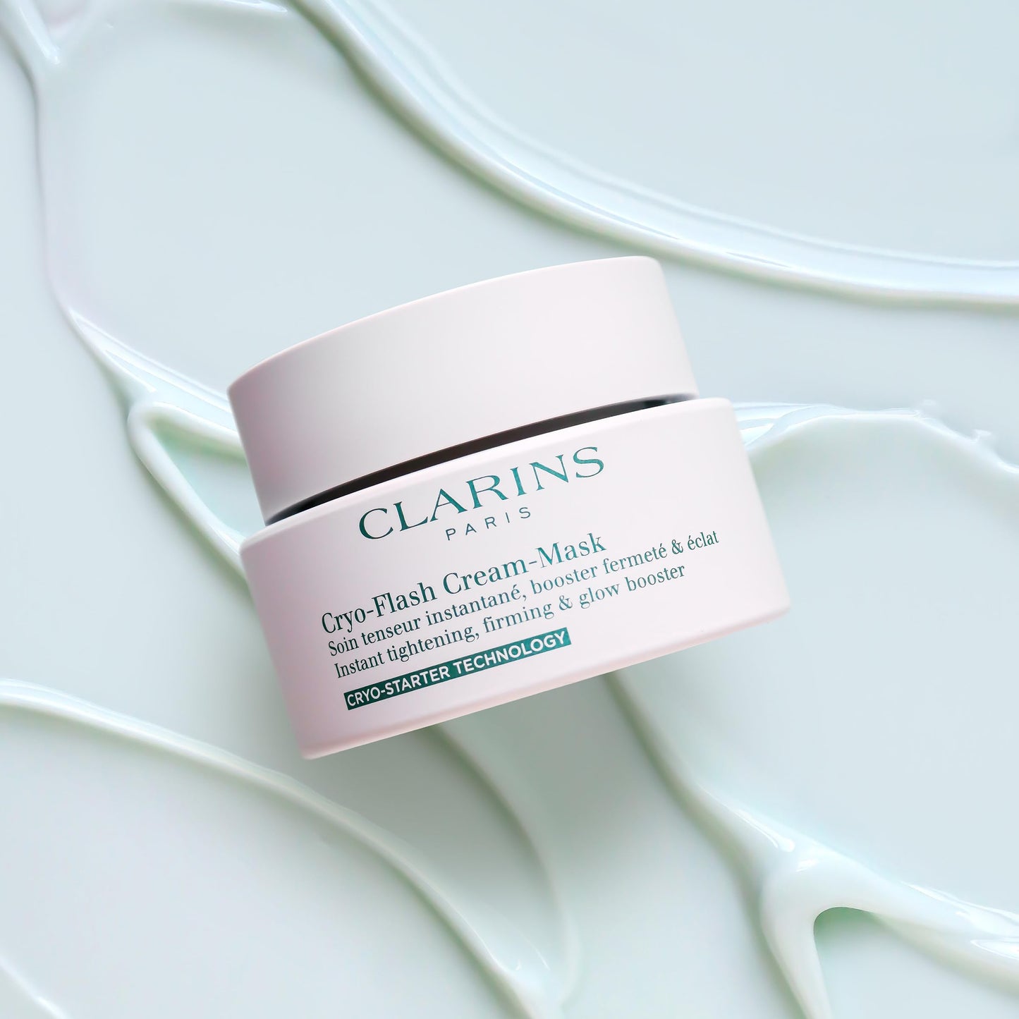 Clarins Cryo Flash Cream Mask and V-Facial Wrap Mask Bundle | Cold Face Mask For A Visible Lift Effect in 10 Minutes* | Depuffing Face Mask | All Skin Types
