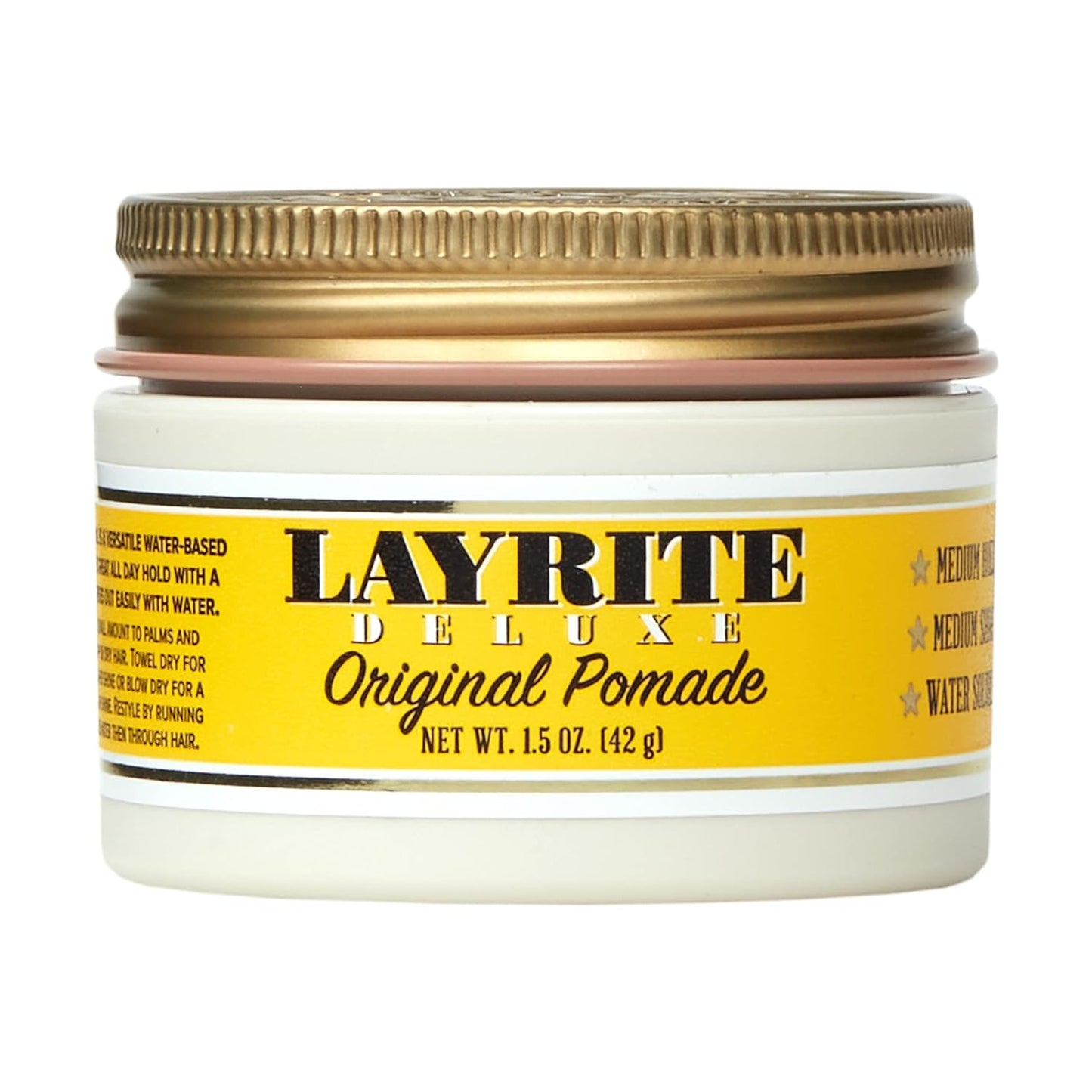 Layrite Original Pomade - Strong Hold Hair Styling Cream for All Hair Types