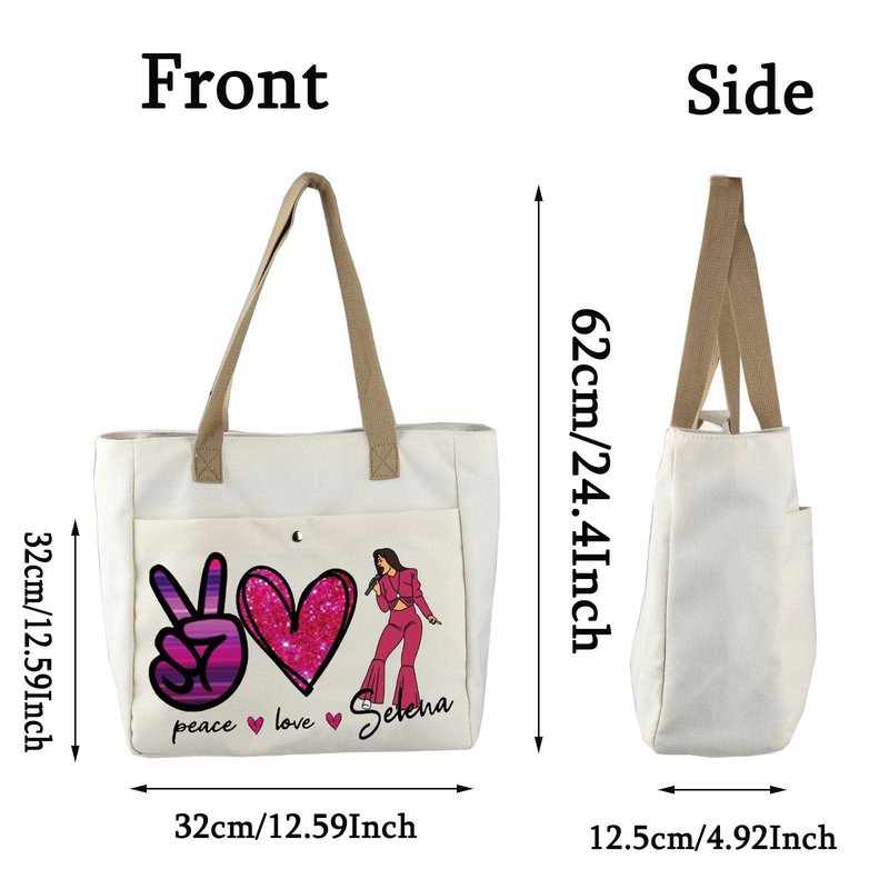 BLUPARK Song Makeup Bag Singer‘s Song Gift Singer Fan Gift Singer Inspired Cosmetic Bag Music Gifts (Peace Love Se TO)