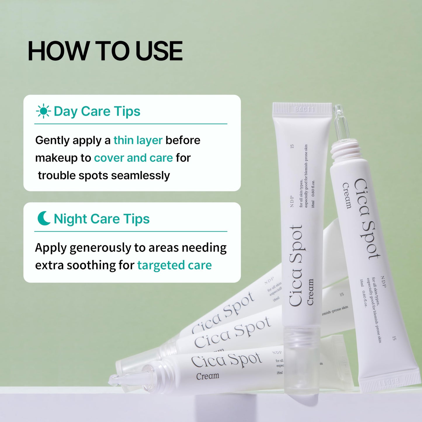 Cica-Exosome Spot Cream (18ml / 0.60 Fl oz) | Post-Blemish Recovery, Soothing, Redness Relief Gel with Madecassoside, Niacinamide, Panthenol for Sensitive Skin – NDP