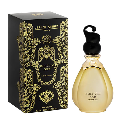 Jeanne Arthes - SULTANE OUD Eau de Parfum - Spray perfume for women - Oriental Scent - Notes of Rose, Saffron, Geranium - Made in France - 3.38 Fl.oz