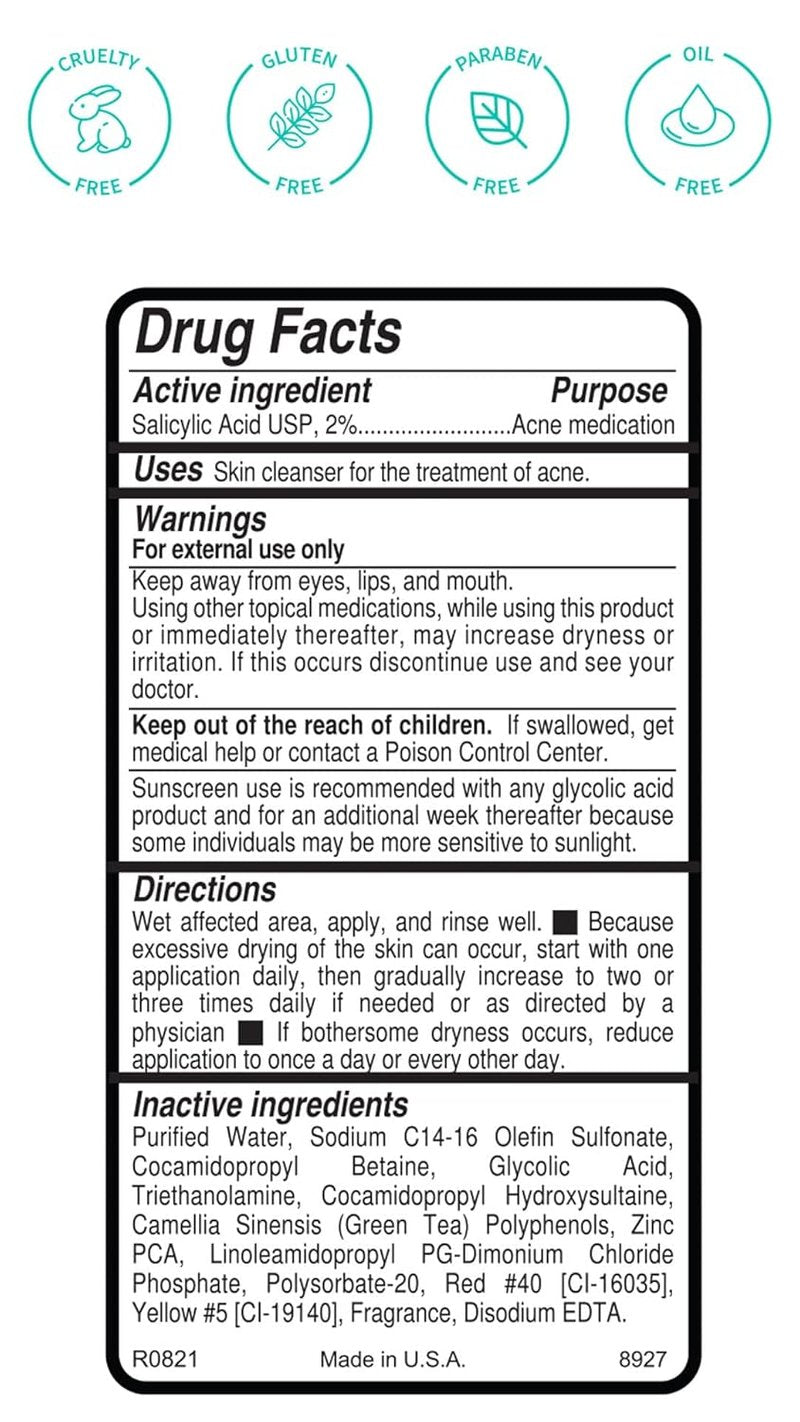 Replenix Gly-Sal Deep Pore Facial Cleanser - Medical-Grade 5% Glycolic & 2% Salicylic Acid | Oil-Free Acne Face Wash (6.7 fl. oz)