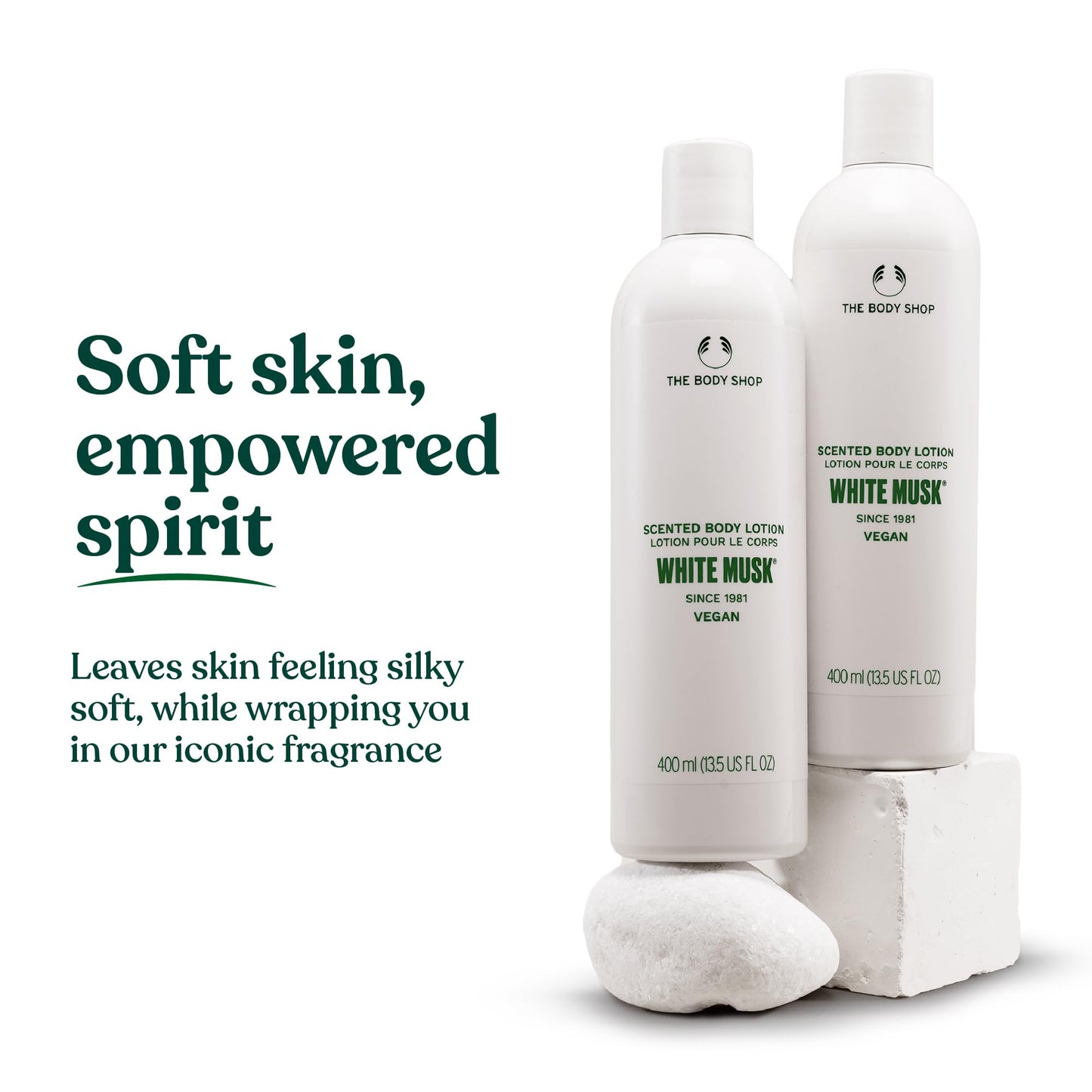 The Body Shop White Musk Body Lotion | Floral & Clean Scented Skin Cream with Cruelty Free Musk | Softens Dry Skin, 250 ml / 8.4 oz