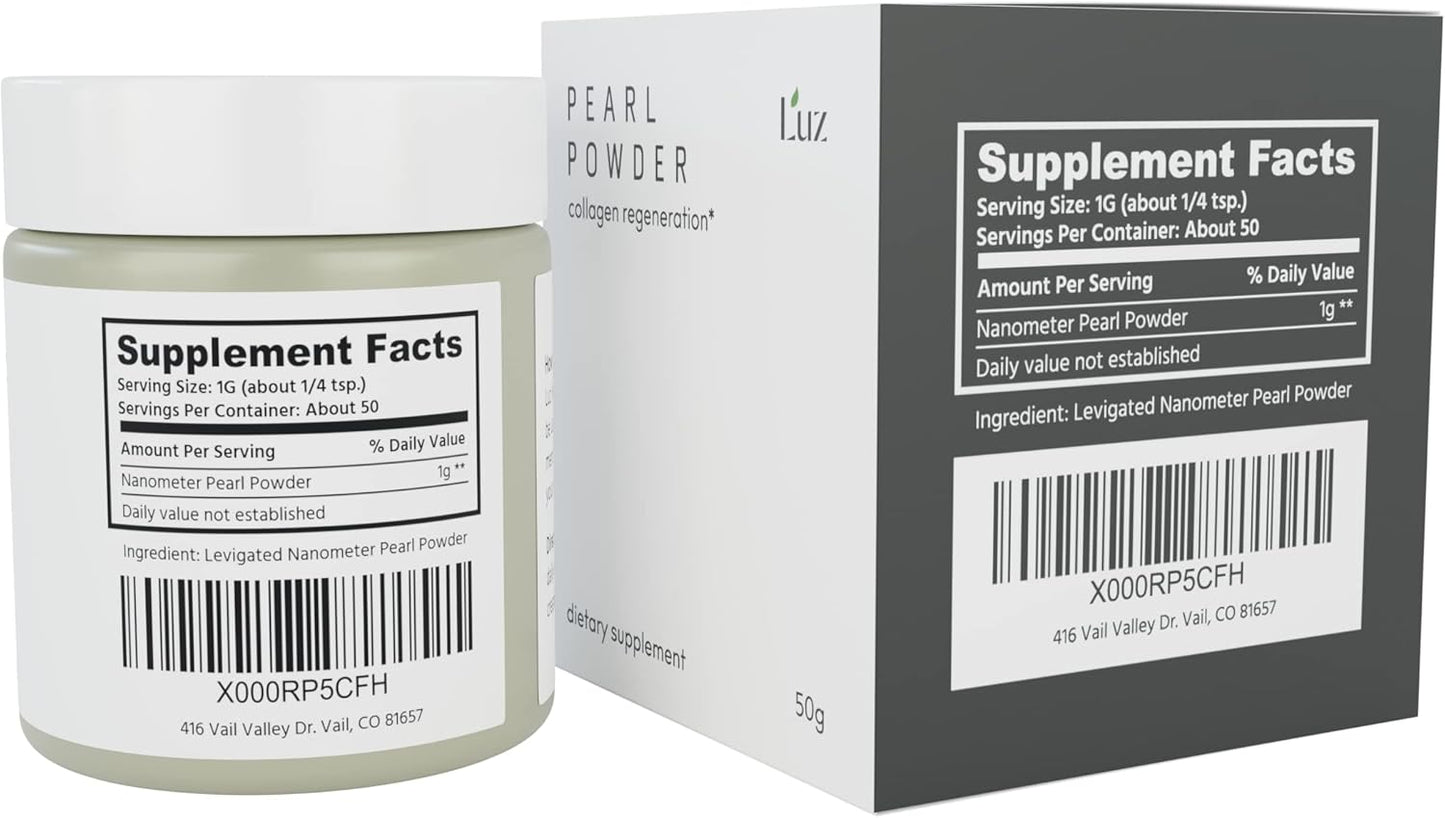 Luz Pearl Powder - Natural Skin Brightening & Anti-Aging Formula | 50g