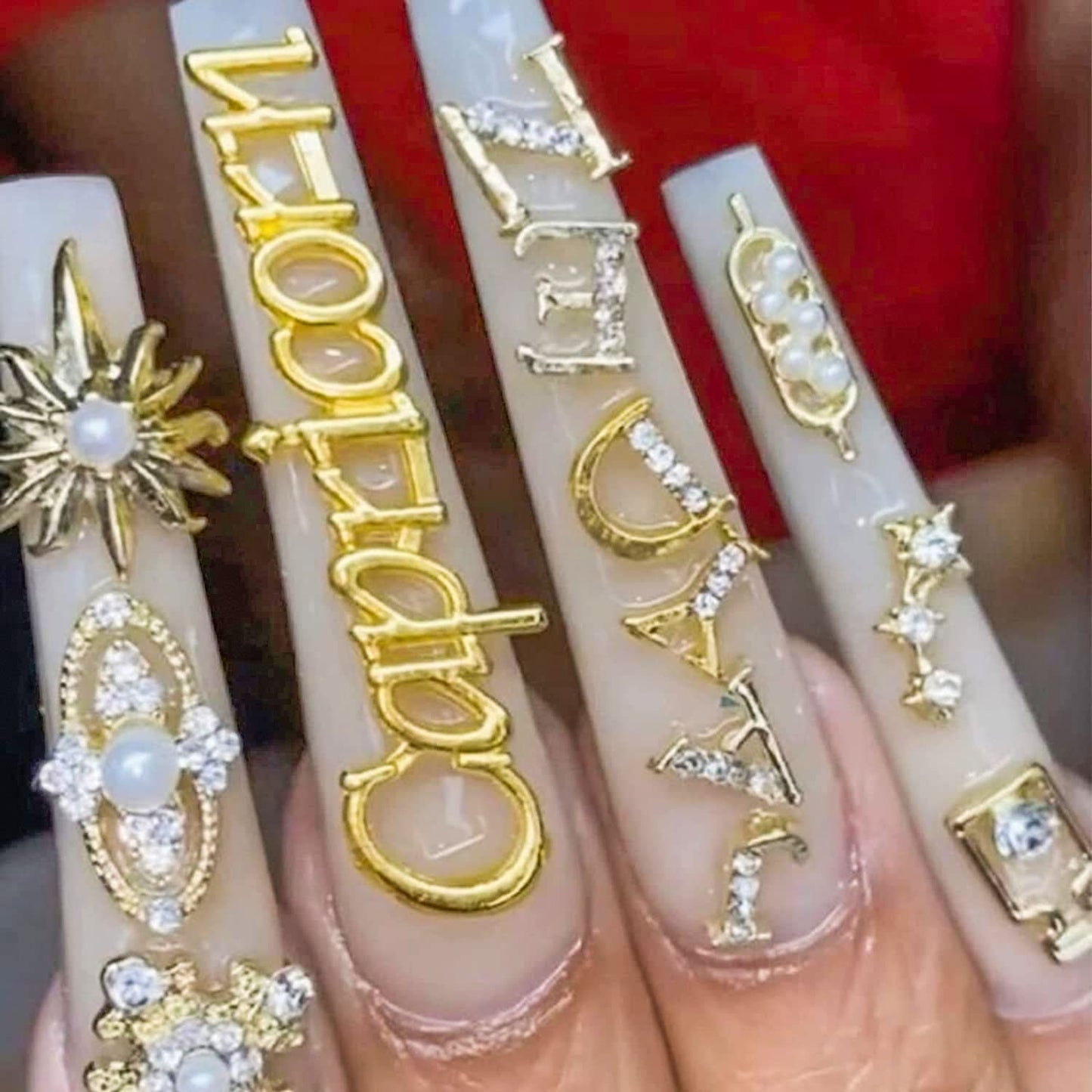 DANNEASY 36pcs Zodiac Nail Charms Dangle Nail Letter Charms Nail Rhinestones Alloy Nail Jewels 3D Nail Art Charms Virgo Leo Aries Taurus Gemini Capricorn Nail Decoration Jewelry for Acrylic Nails
