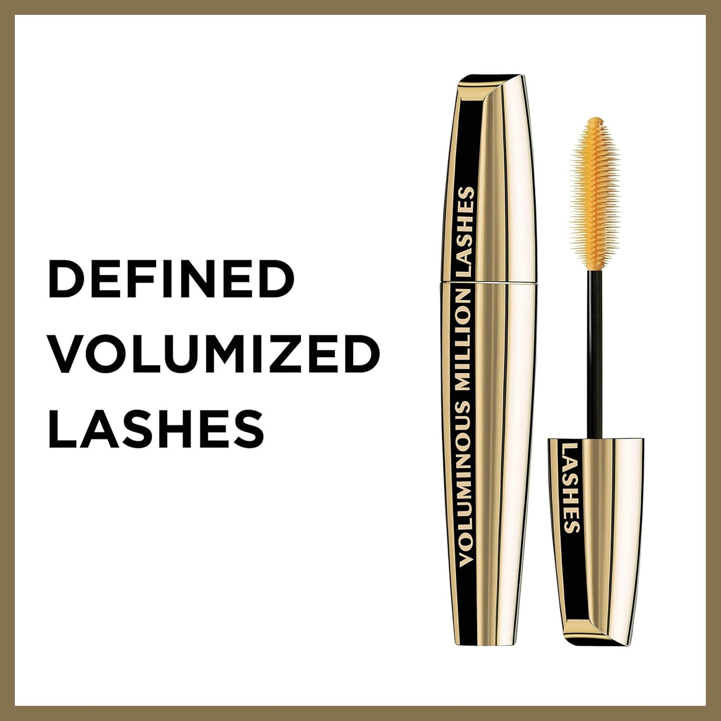L’Oreal Paris Voluminous Million Lashes Mascara - Collagen Infused, Amplifying Brush, Blackest Black | 0.3 Fl Oz, 2 Count