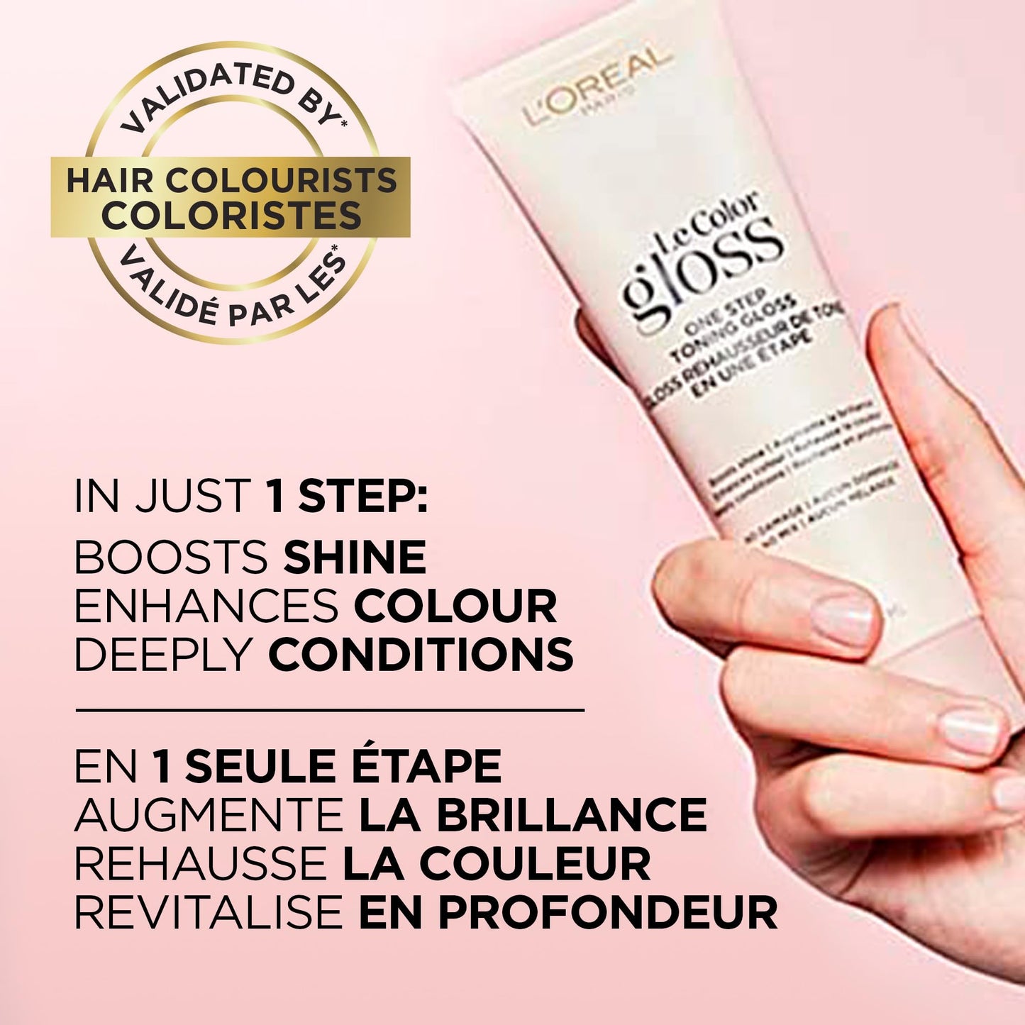 L’Oreal Paris Le Color One Step Toning Hair Gloss, Clear, 4 Ounce