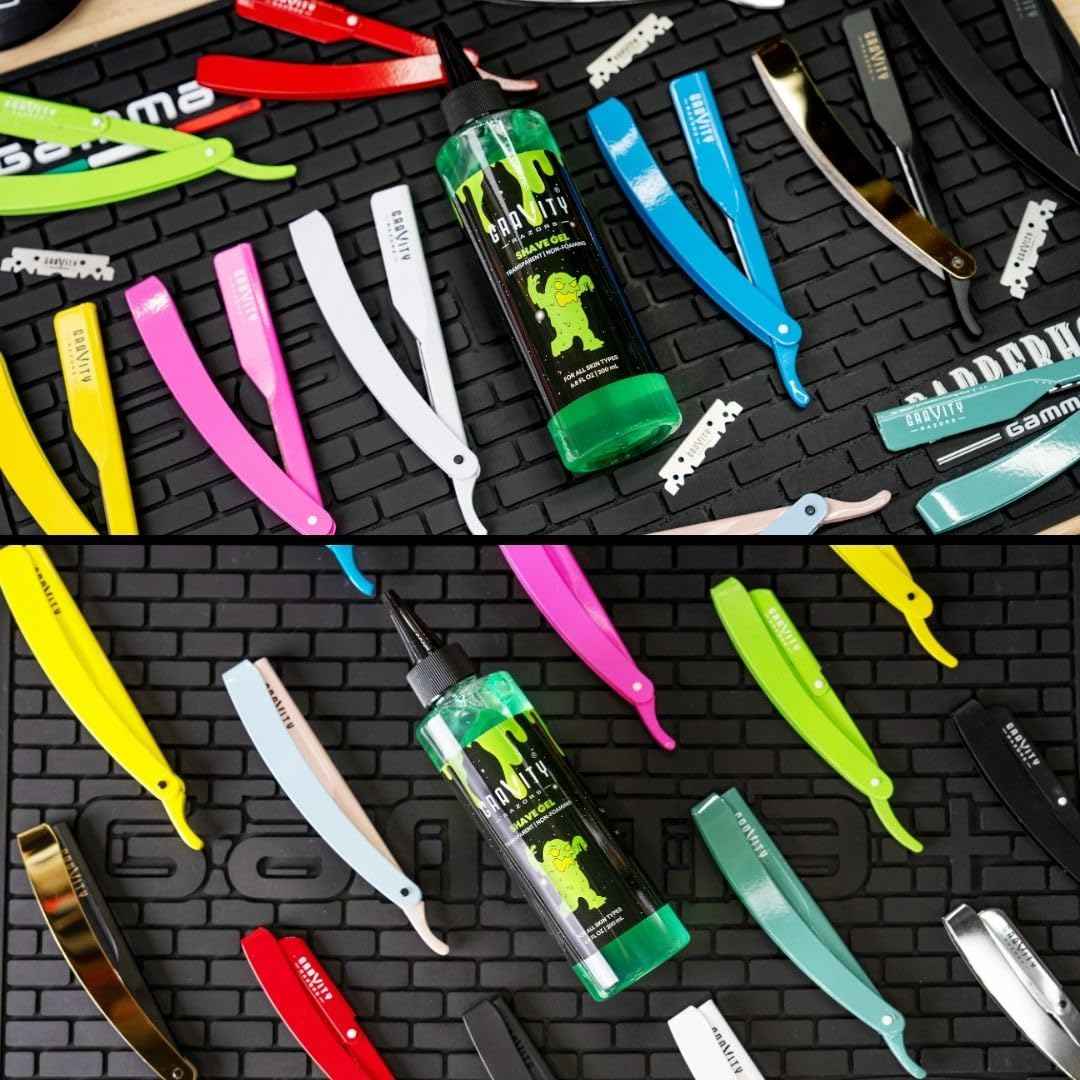 Non-Foaming Shave Gel for Men - Professional Barber-Grade Shaving Gel, Moisturizing & Skin Replenishing, Smooth Close Shave. 6.8 oz, Sandalwood scent (2-Pack)