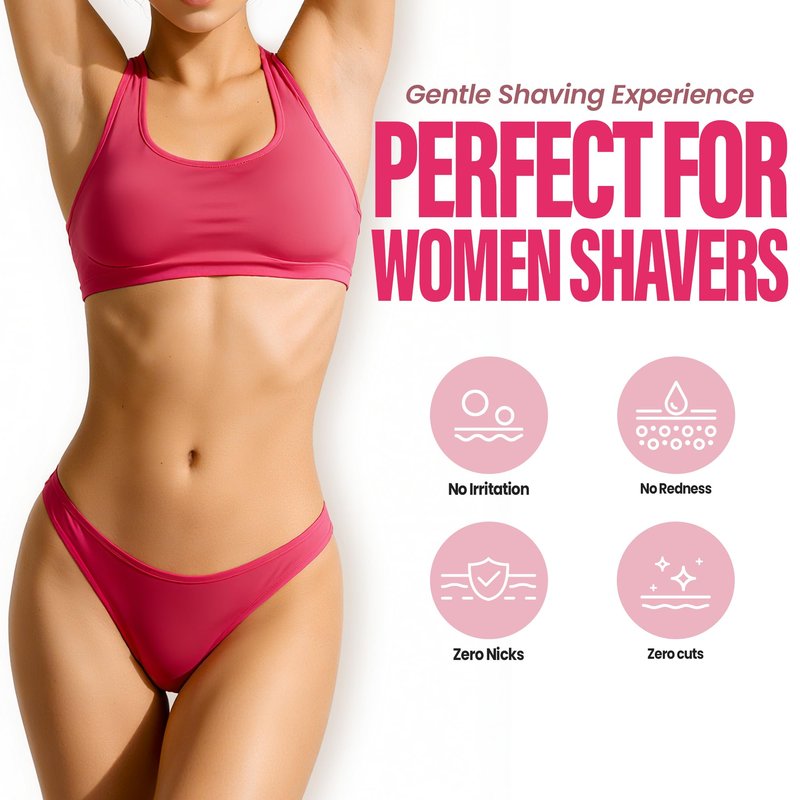 Electric Razors for Women,OLOV Beauty 5-in-1 Rechargeable Shaver for Lady Legs,First Trimmer for Teen Girls Underarms & Body & Hair (White)