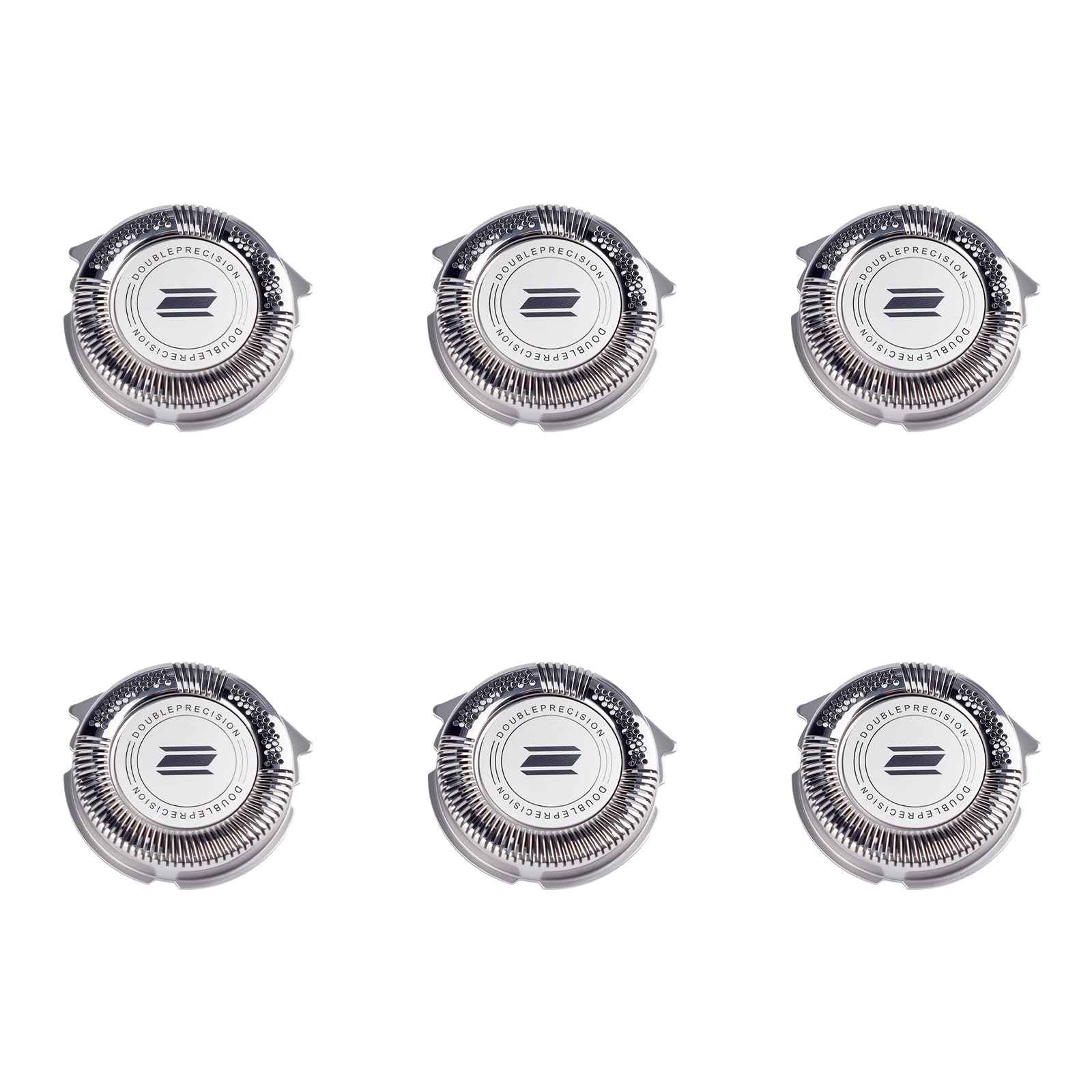 HQ8 Replacement Heads Compatible with Philips Norelco Aquatec Electric Shaver Razors, Fits Philips PT720,PT730,AT880,AT830,AT810,AT815,Upgrade HQ8 Replacement Blades, 6PCS Blades with 1PC Brush
