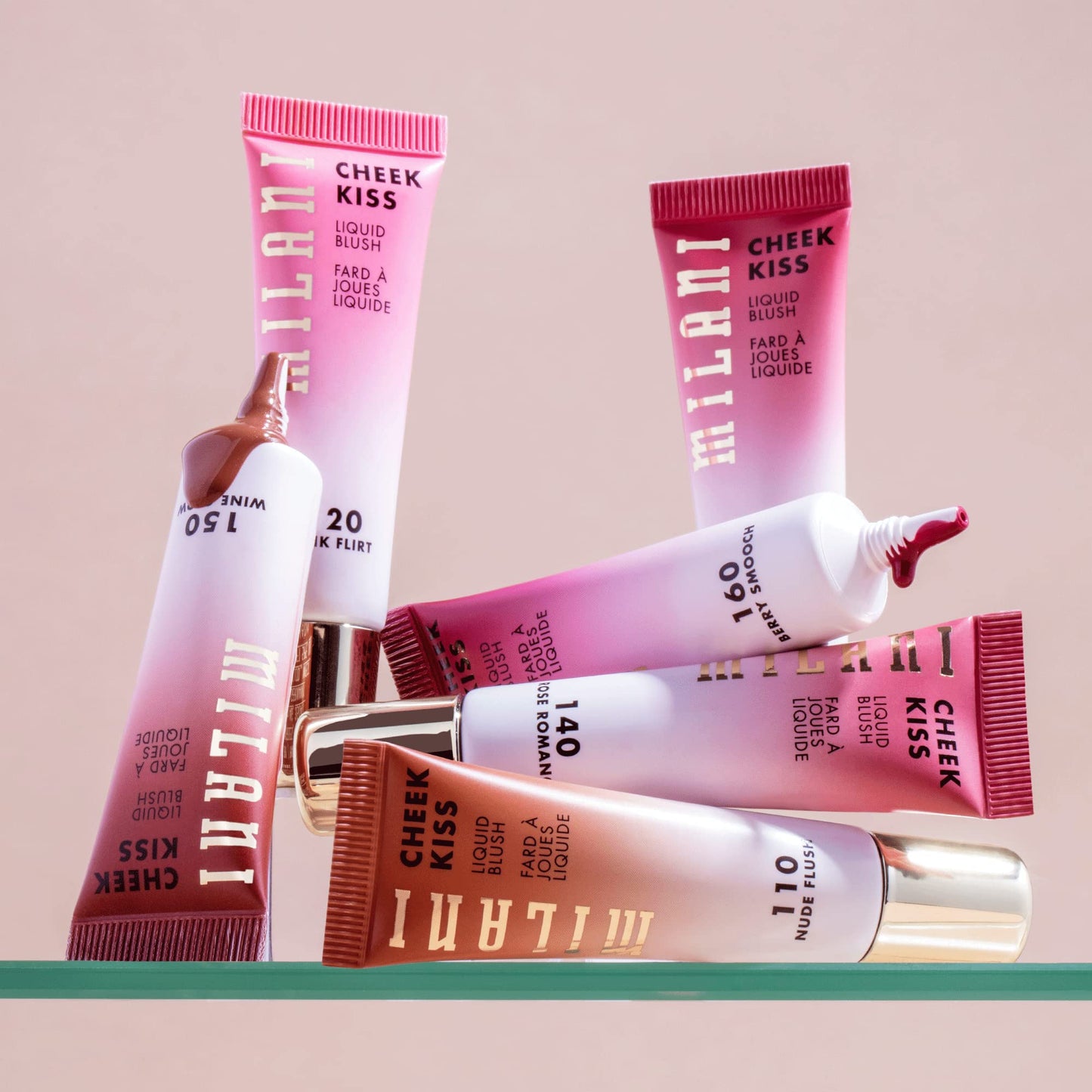 Milani Cheek Kiss Liquid Blush Makeup, Lightweight, Blendable & Buildable for Radiant Flushed Cheeks, Skin-Loving Formula - Nude Flush