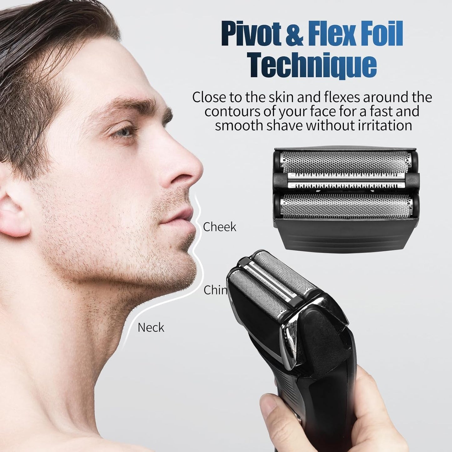 Remington Shaver Replacement Foil - Compatible with TITANIUM-X Flex & Pivot | Fits F4900, F5800, F7800 (1 Pack)