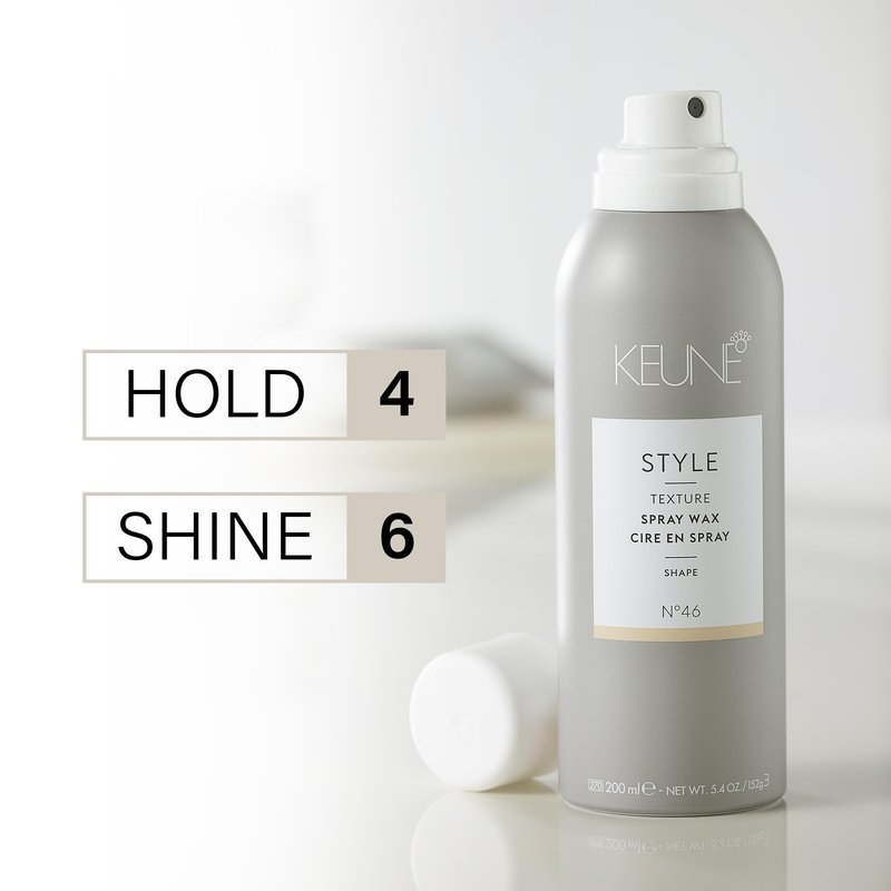 KEUNE Style Spray Wax for Hair Texture and Hold, Buildable Texture & Natural Shine, 6.1 Fl Oz