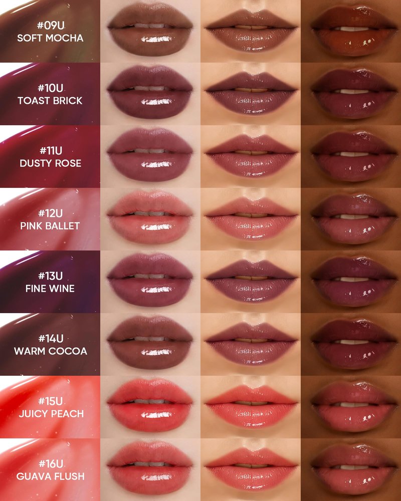 SKINTIFIC Peptide Brightening Lip Serum, Hydrating & Plumping Tinted Lip Gloss, Moisturizing Lip Balm with Polypeptides & Squalane for Glossy Sheer, Smooth Lips(01 Baby Pink)