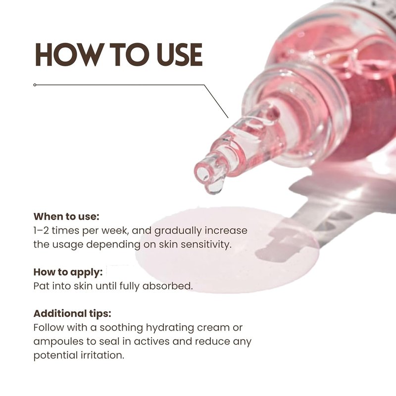 Cicacare Peeling Ampoule - Gentle Exfoliating Serum with Lactic Acid & Peptides for Radiant Skin | 1.2 fl oz (35 mL)