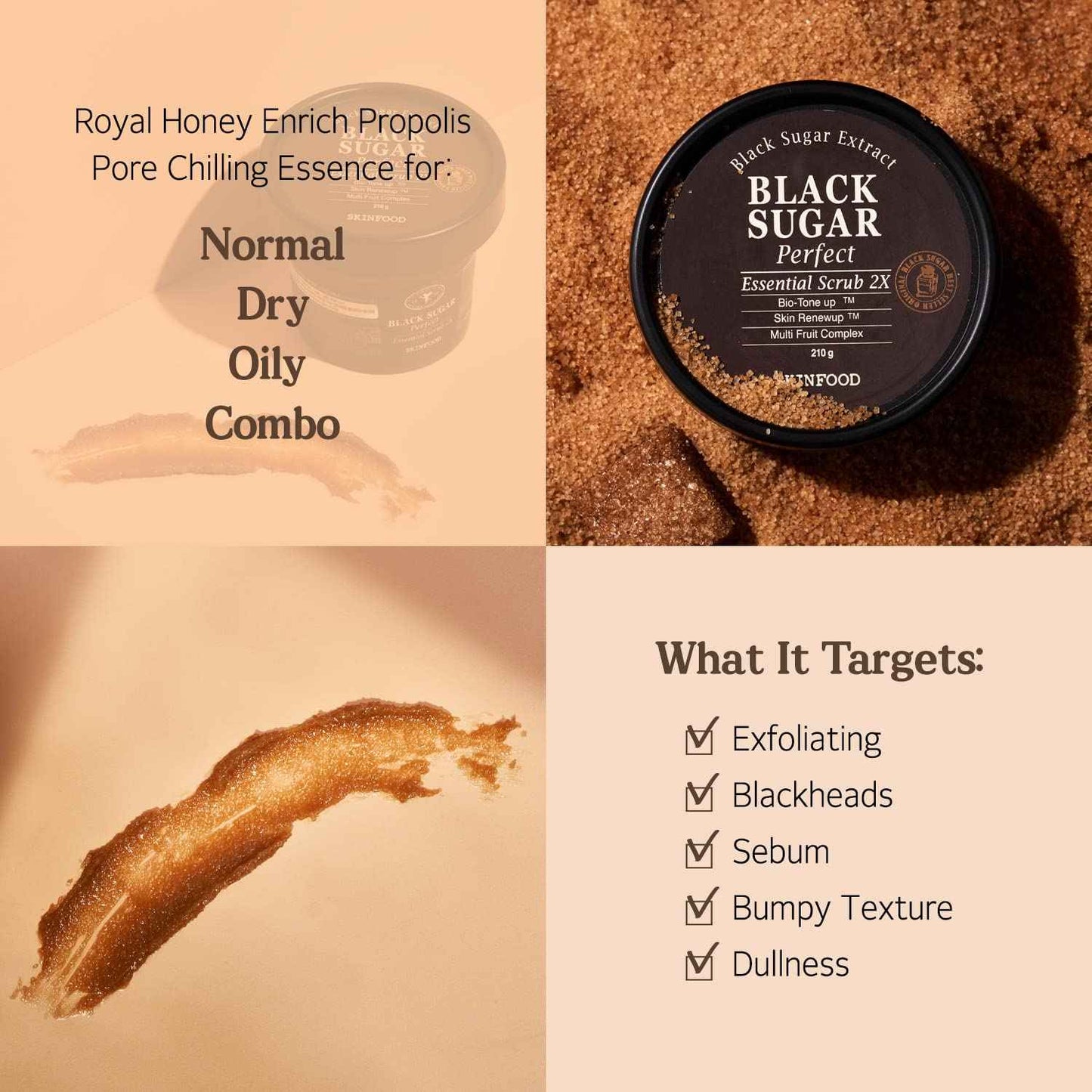 SKINFOOD Black Sugar Perfect Essencial Scrub 2X