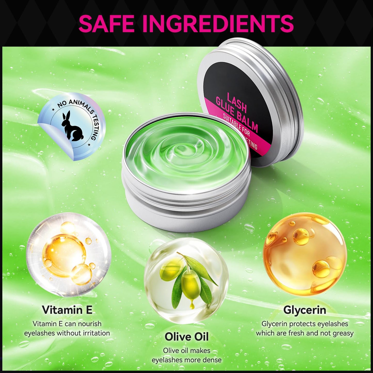 Lash Lift Glue Balm Kit, Upgraded Eyelash Lift Glue Balm with Lash Lift Pads and Brush for Perfect Eyelash Perm & Brow Lamination, Easy to Apply and Fast Drying & Strong Hold