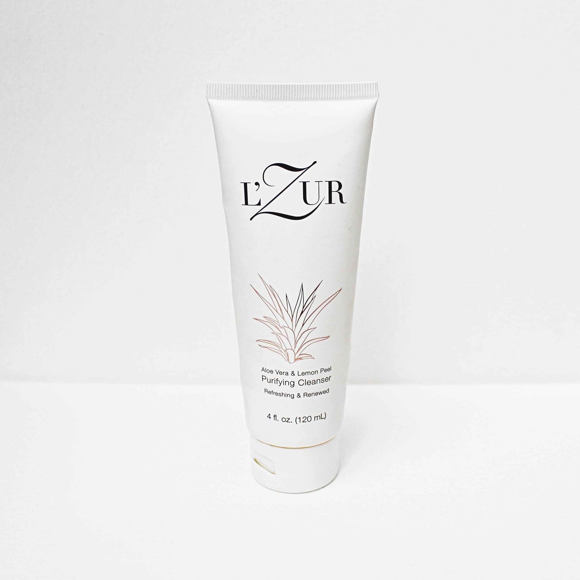 L’Zur Aloe Vera & Lemon Peel Purifying Cleanser for Women Facial Age Defender Natural ingredients 4 - Fluid Ounce