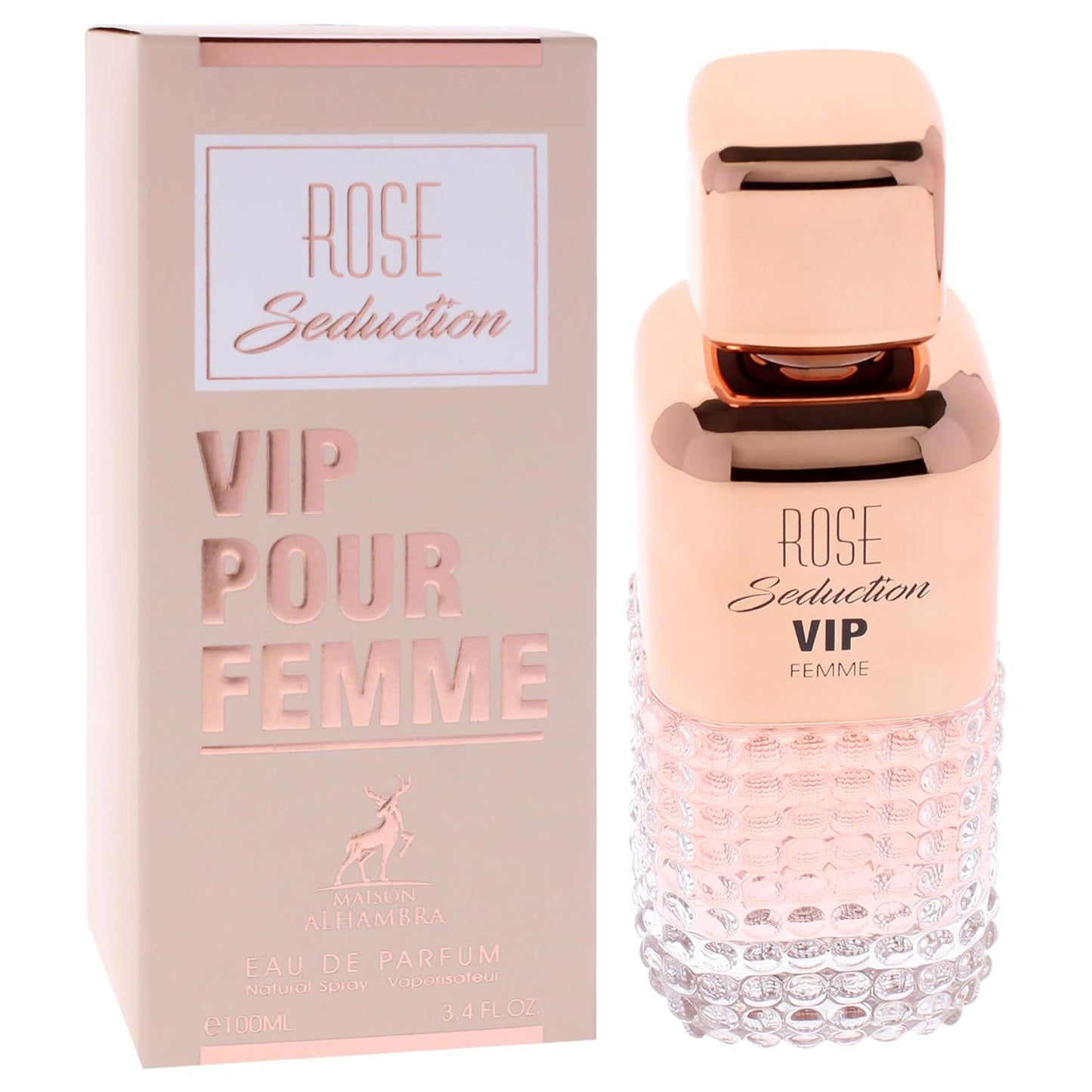 Lattafa Maison Alhambra Rose Seduction VIP Women's Perfume - 3.4 oz EDP Spray