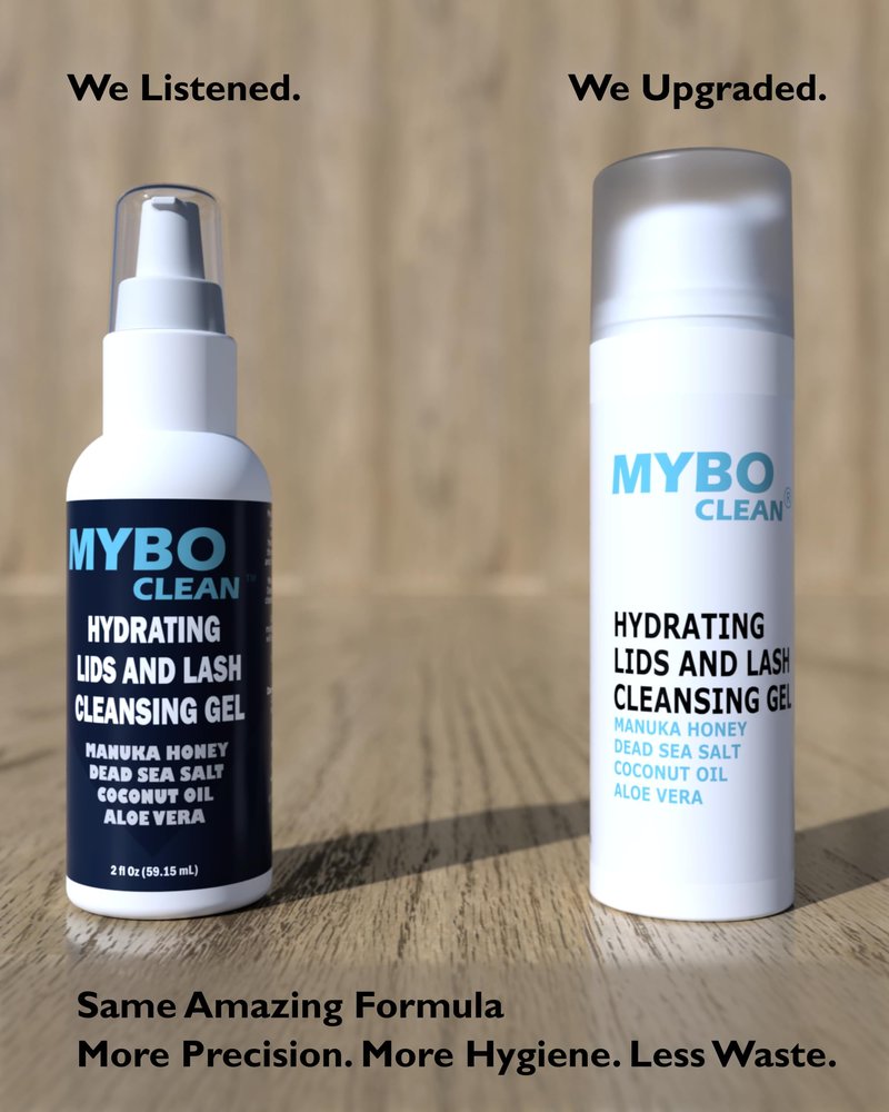 Myboclean Hydrating Lids and Lash Cleansing Gel, Manuka Honey UMF 16+, Aloe Vera, Coconut Oil, Dead Sea Salt, 1.69 Fl Oz