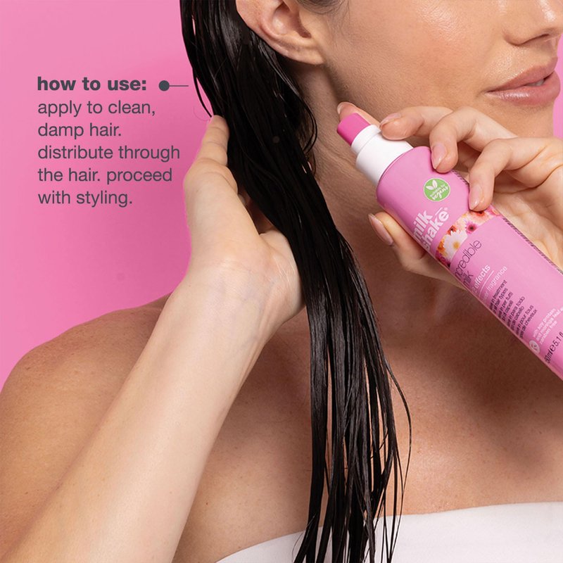 milk_shake incredible milk flower fragrance | multi-functional leave-in treatment for color-treated hair | detangles, softens, strengthens & protects with soy protein & hyaluronic acid, 5.1 fl oz