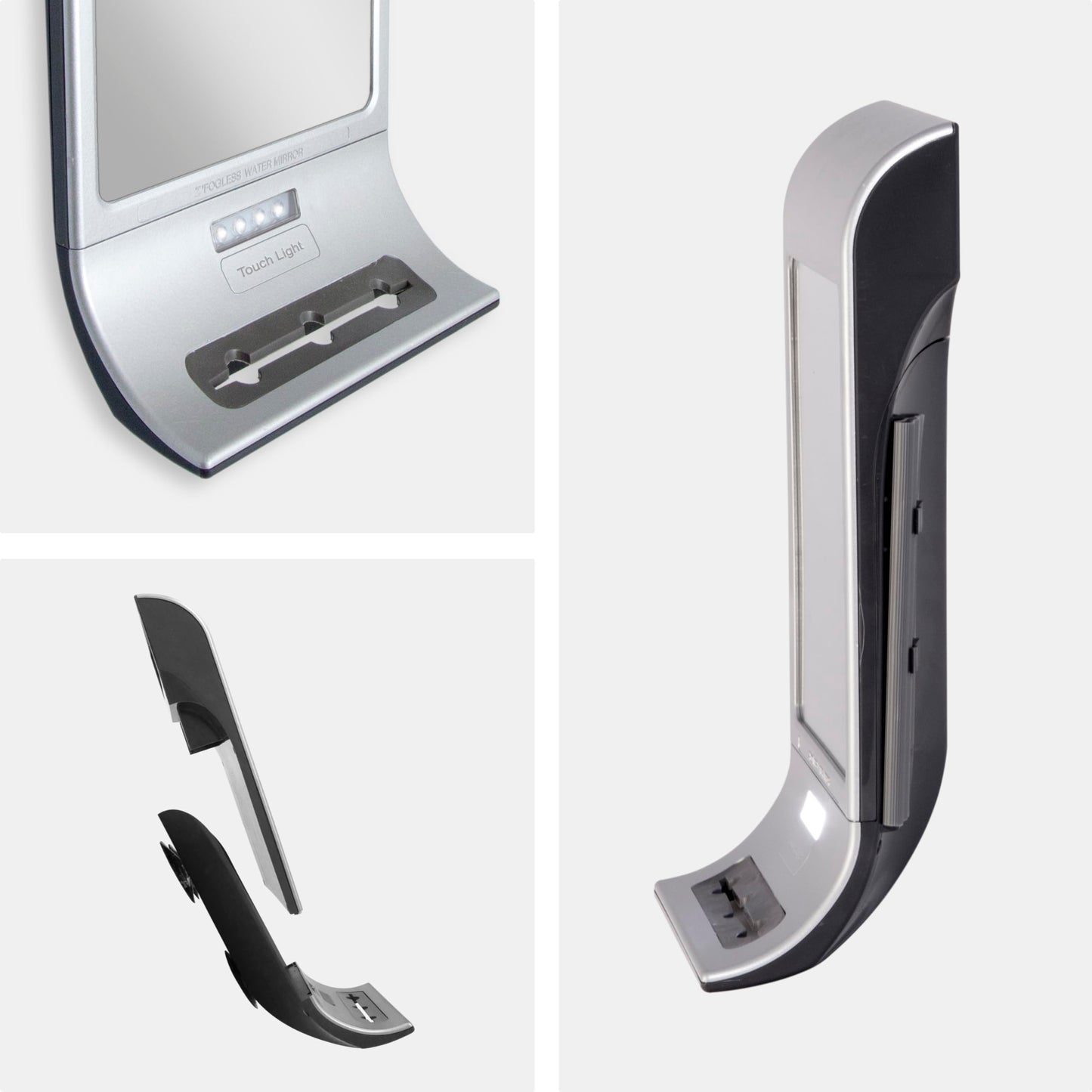 Zadro ZW20TS Z'fogless Water Mirror with Touch LED Light Panel Stainless Steel Like Finish