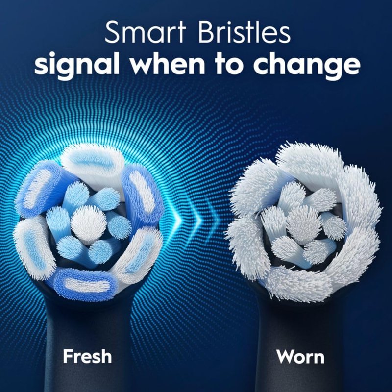 Oral-B iO Replacement Brush Heads - 5 Count Set with 4 Ultimate Clean & 1 Gum Sensitive Black
