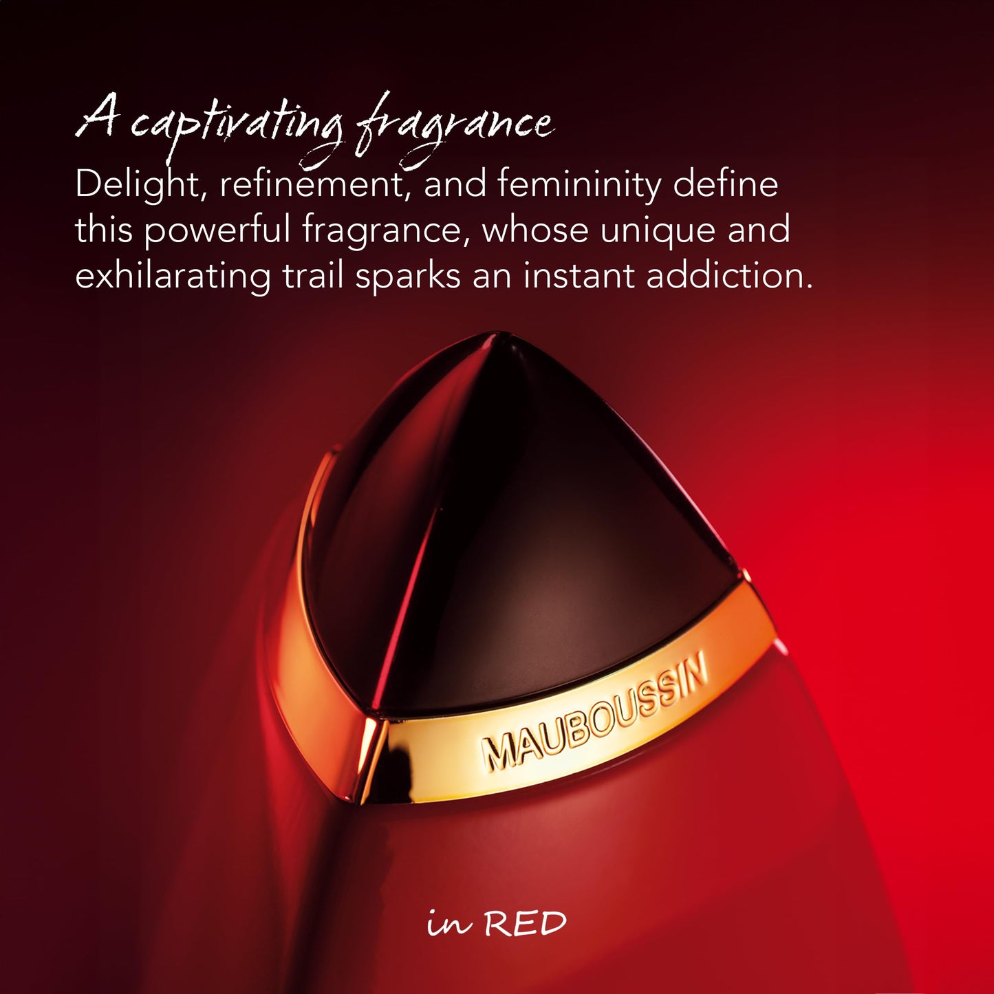 Mauboussin - In Red 100ml (3.3 Fl Oz) - Eau de Parfum for Women - Oriental, Floral & Woody Scents