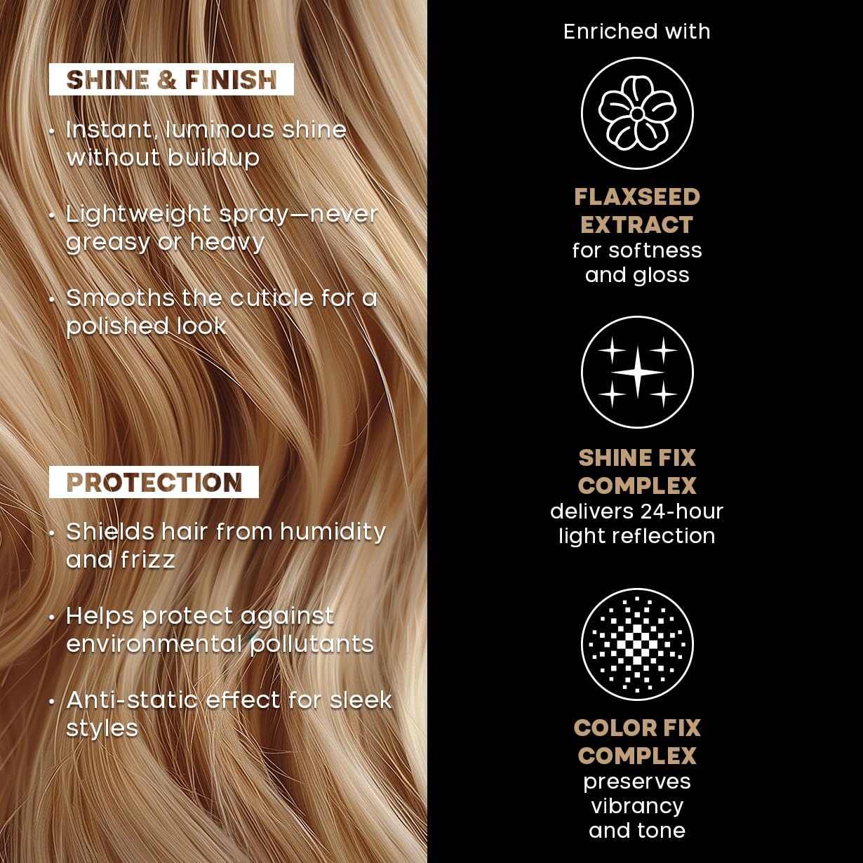 ALFAPARF MILANO Semi di Lino Sublime Cristalli Smoothing Spray - Lightweight Hair Oil Serum for Gloss & Shine | 4.23 fl oz