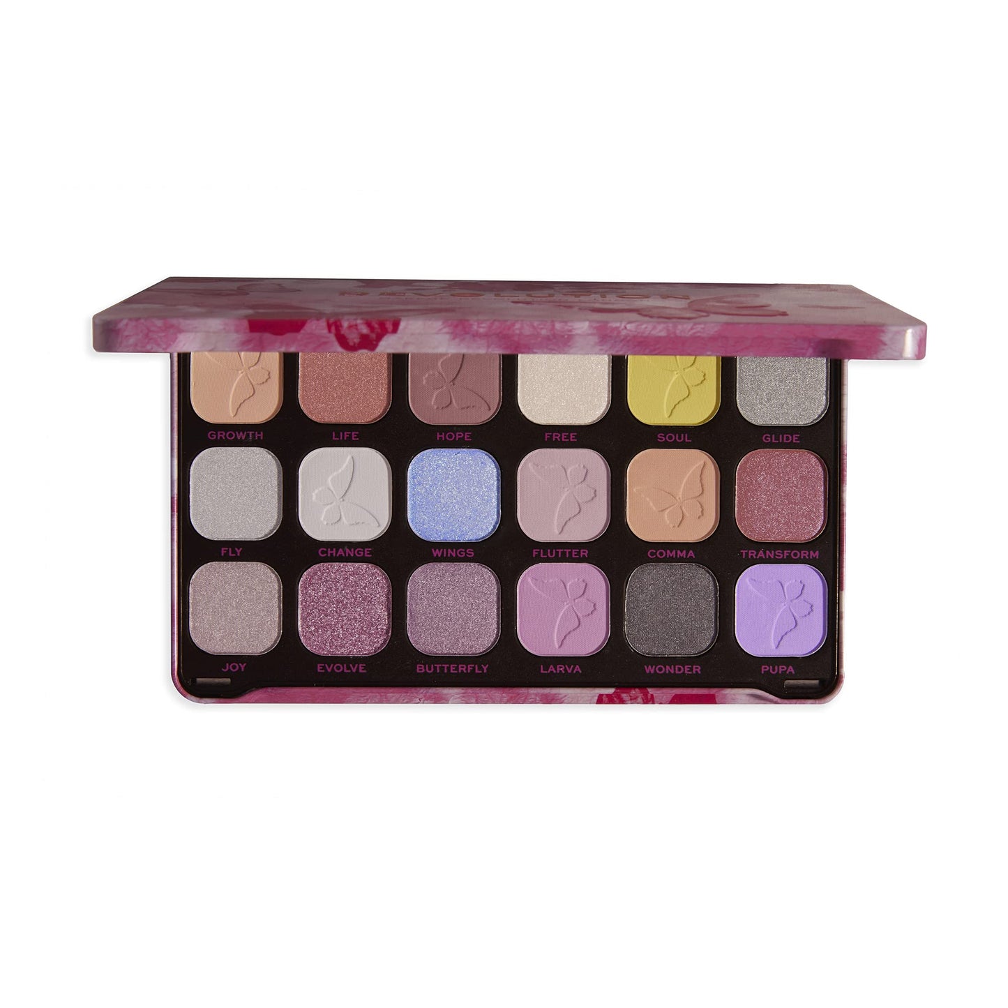 Makeup Revolution Butterfly Forever Flawless Shadow Palette, Eyeshadow Palette,Create Long-Lasting Eye Makeup Looks, Vegan & Cruelty-Free, 20g