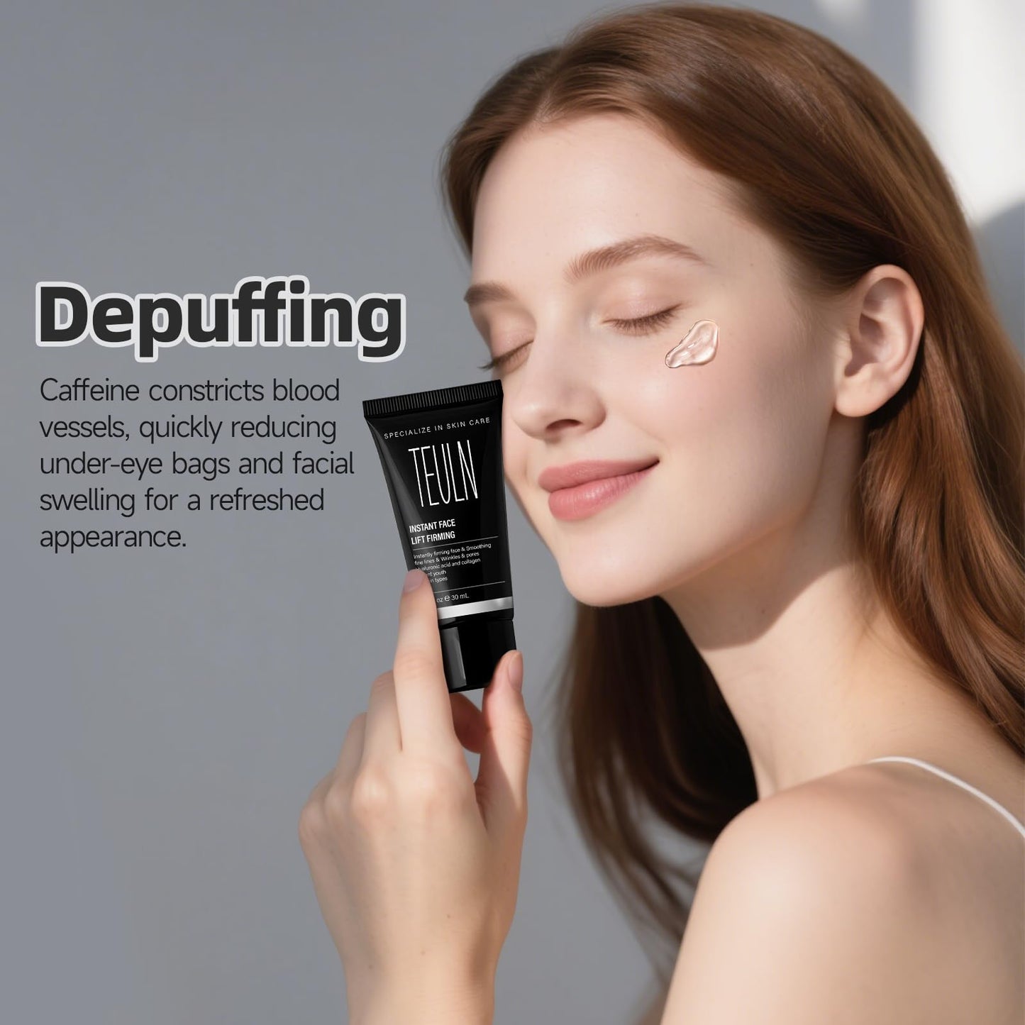 TEULN Instant Face Lift Cream,Instant Face Tightener, Smoothing Fine Lines, Wrinkles and Pores,face Tightening and Lifting，Rapidly Improves the Look of Aged Skin