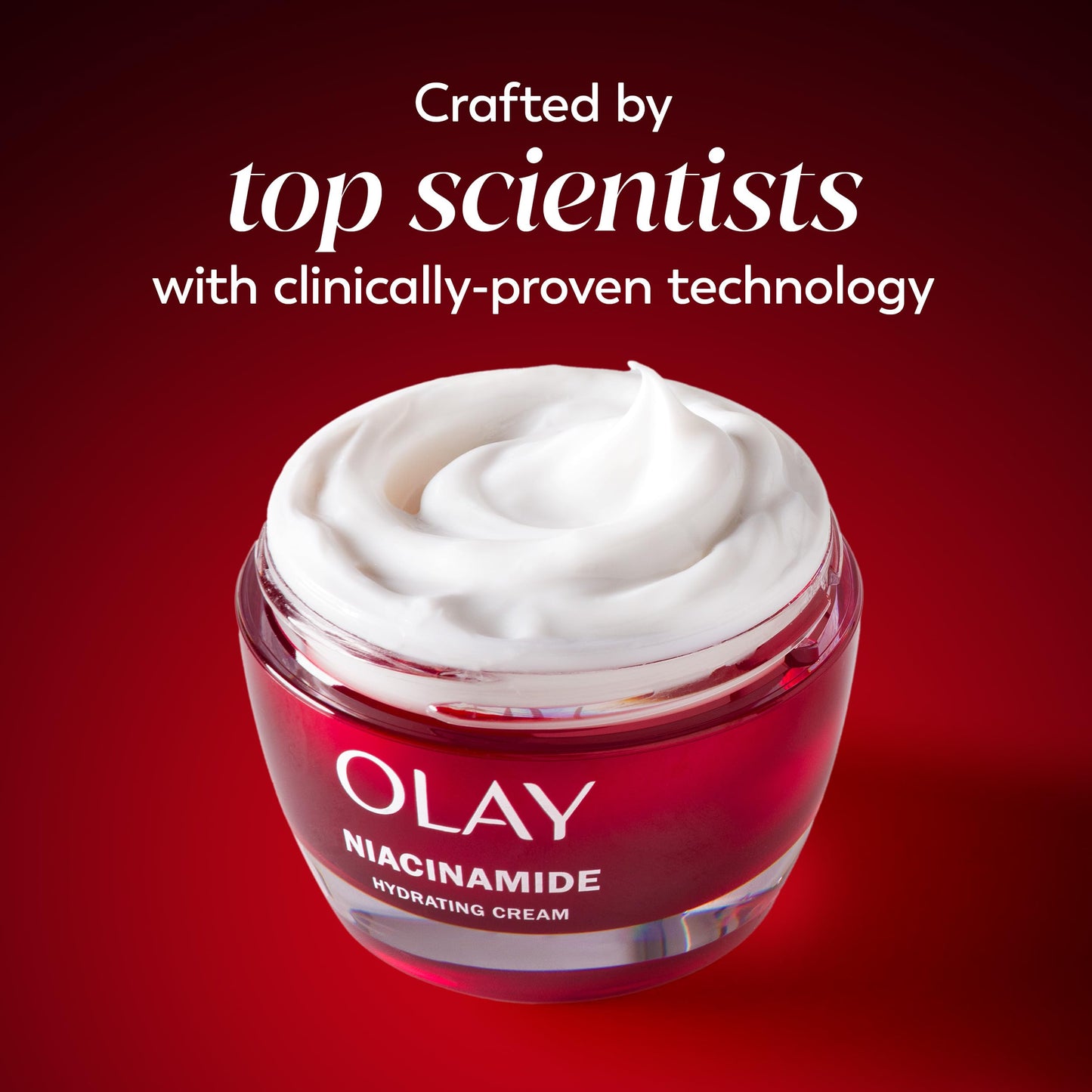Olay Niacinamide Face Moisturizer, Firming Cream for Women, Non-Greasy - Anti-Wrinkle, Anti-Aging, Hydrating, Renewing, Stronger Skin Barrier, Smooths - Peptides, 1.7 Oz