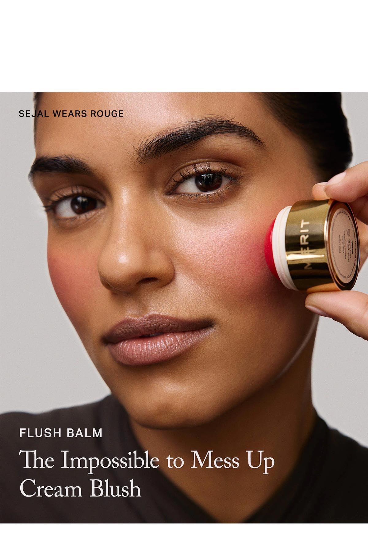 MERIT Flush Balm Cream Blush - 0.31 oz / 9 g (Persimmon (soft orange red), 0.31 oz / 9 g)