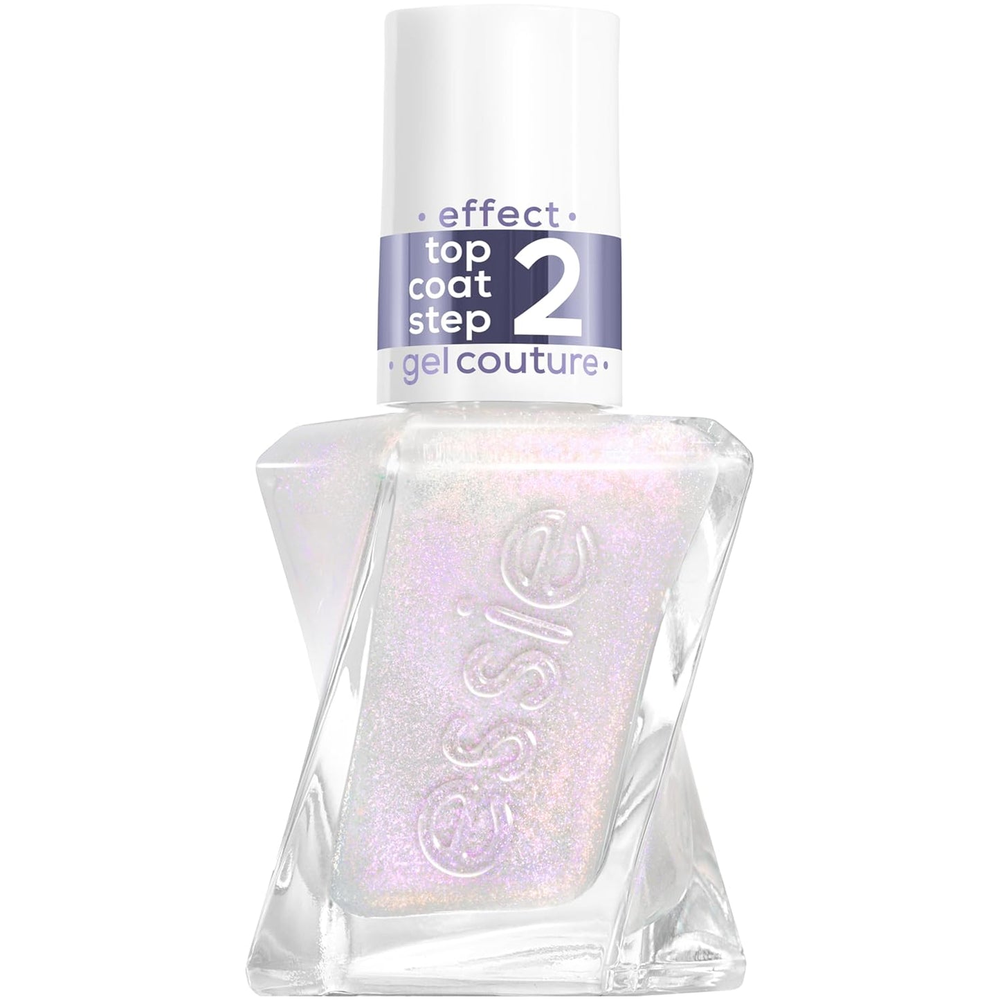 Essie Gel Couture Nail Polish - Vegan Metallic Glaze Top Coat | Blushed Metal, 0.46 Fl Oz