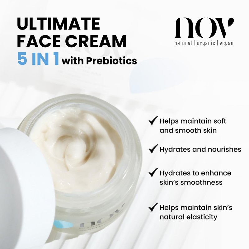 NOV Ultimate Face Cream - Face Moisturizer for Collagen Boost - Anti Aging Moisturizer Cream for Firming, Hydrating, Replenishing Skin - 1.69 oz