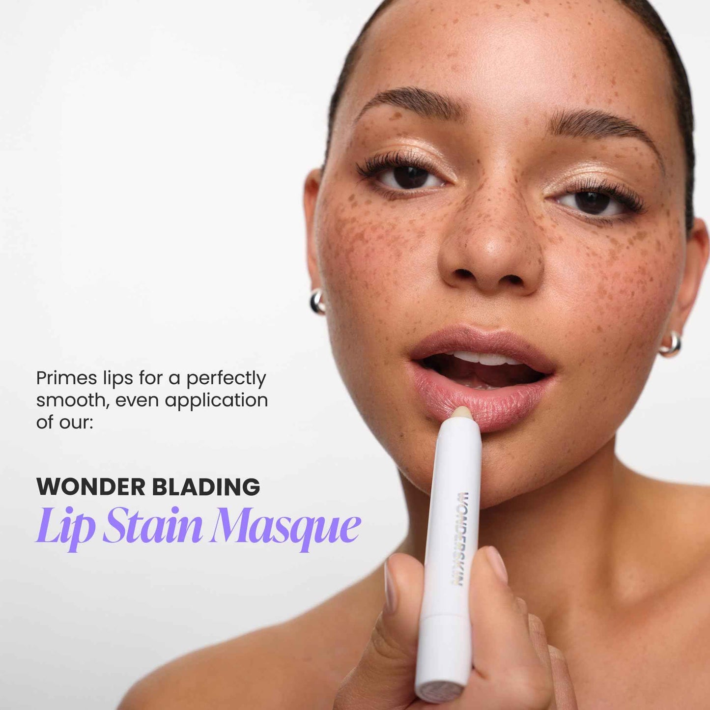 Wonderskin 3-in-1 Lip Scrub Exfoliator & Moisturizer, Lip Exfoliator Scrub, Hydrating Balm for Soft, Nourished, Flake-Free Lips with One-Step Prep, 0.10oz