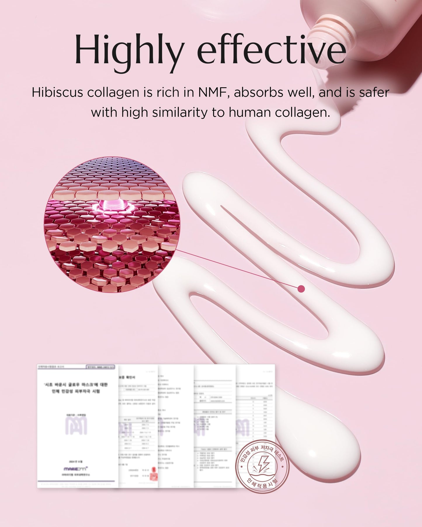 CHICHO Bouncy Glow Overnight Wrapping Peel-Off Mask (2.03 oz) – Vegan 300Da Hibiscus Collagen Film Mask for Glass Skin & Elasticity, Korean Sleeping Face Pack, Sensitive Skin