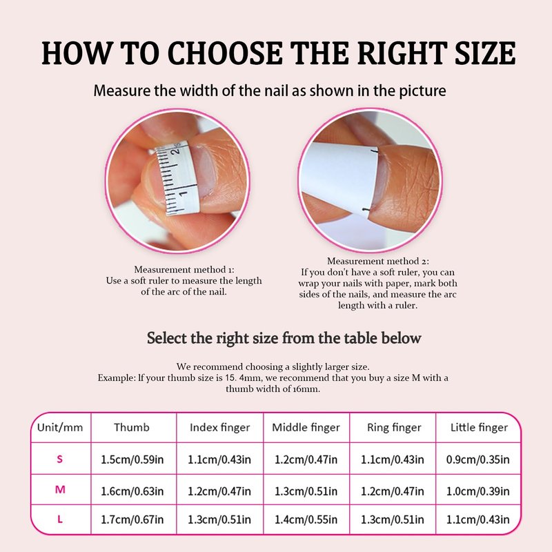 Handmade Press on Nails Medium Almond Fake Nail Unique 3D Floral & Cherry Designs Gold Rose Red Gradient Reusable Flower Stick on Nail Thicked French Tip Acrylic False Nails for Women (M)