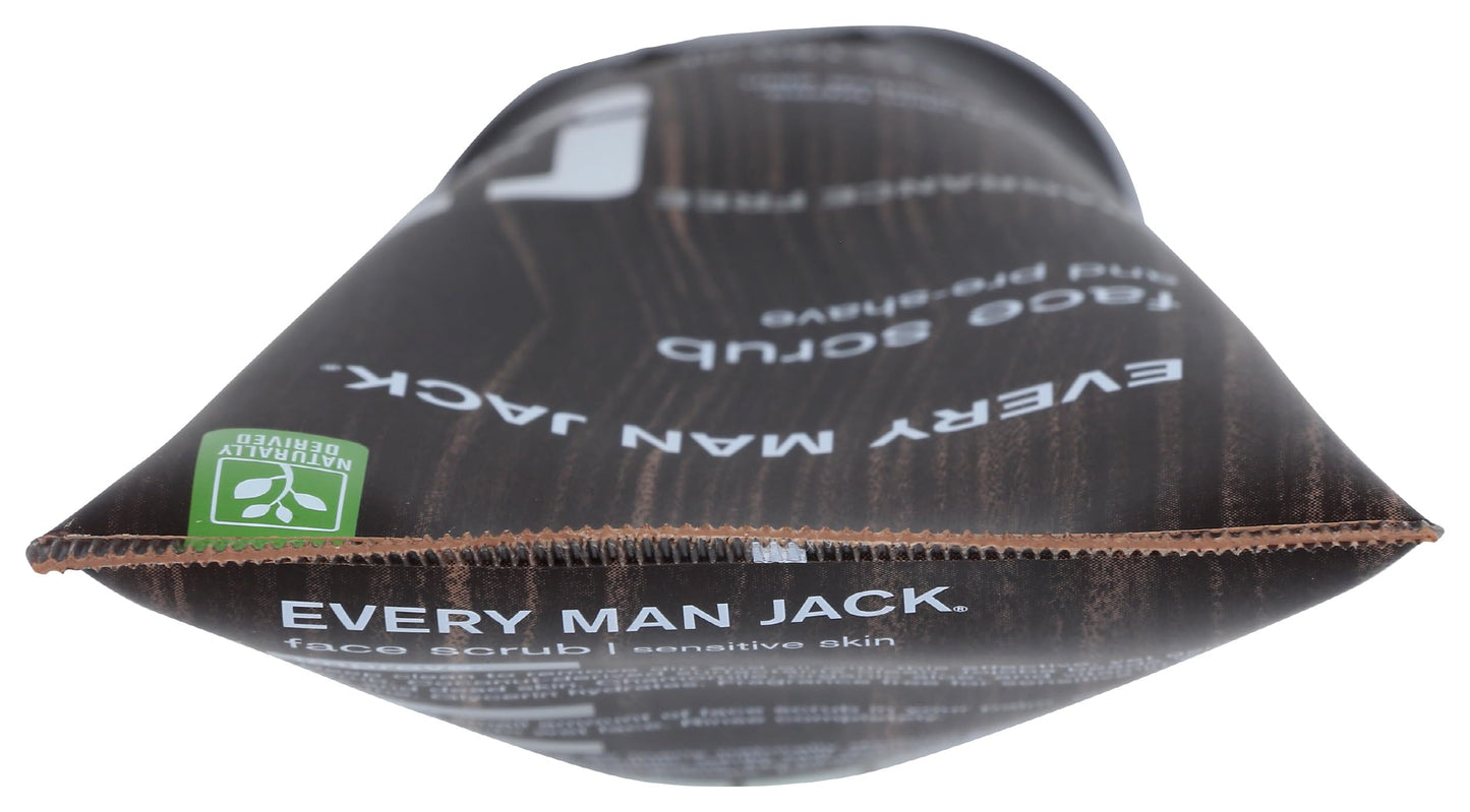 Every Man Jack, Face Scrub Pre Shave Fragrance Free, 5 Fl Oz