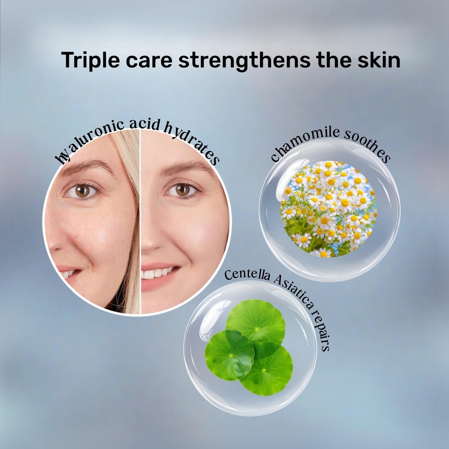 MOAGERDTD CaviarEssence Face Mask - Soothe & Replenish with Centella, Chamomile & Hyaluronic Acid. Calms Redness & Strengthens Skin Barrier for All Types (3.4 oz)