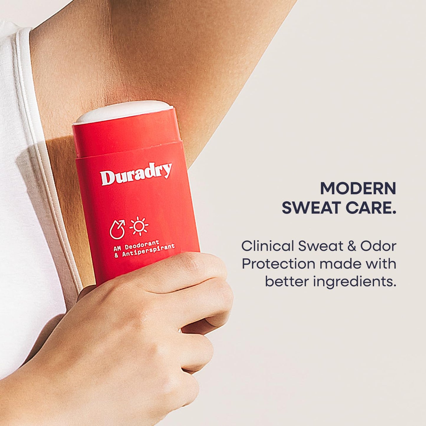 Duradry Clinical-Strength Antiperspirant for Women and Men – Clean formula with natural ingredients for armpit odor and excessive sweat protection –Clear Sky (Crisp Pear + Vanilla), 3-Pack.