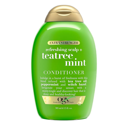 OGX Extra Strength Refreshing Scalp + Rosemary Mint Conditioner, Nourishing Hair & Scalp Conditioner Infused with Rosemary for Healthy-Looking Hair, Sulfate-Free Surfactants, 13 fl. oz