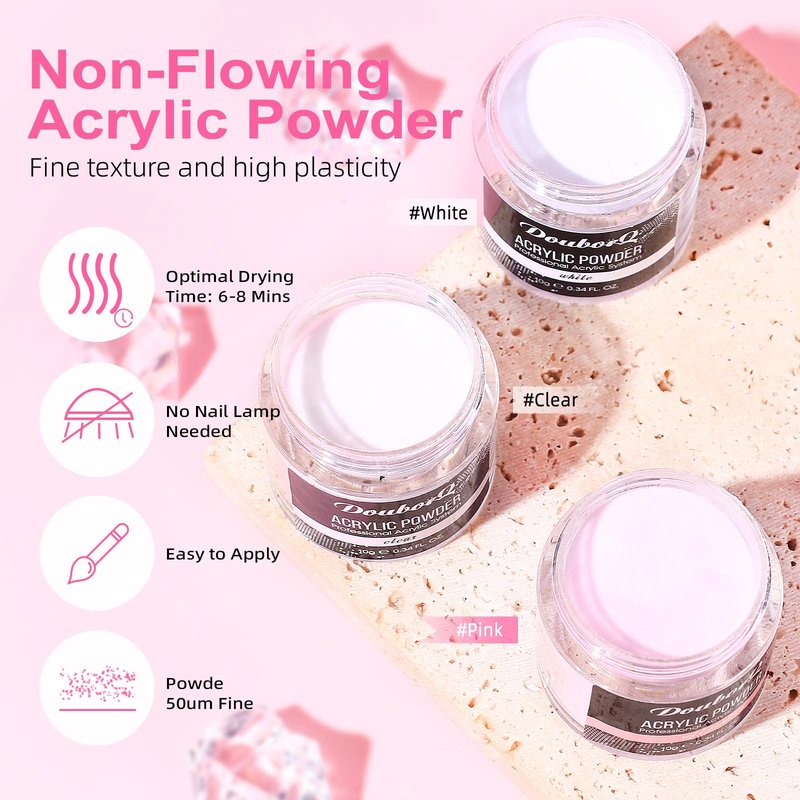 Acrylic Nail Kit Starter Set Acrylic Powder Nail Drill U V Light with Tools Decoration Everything for Beginners Home Salon Gift Set