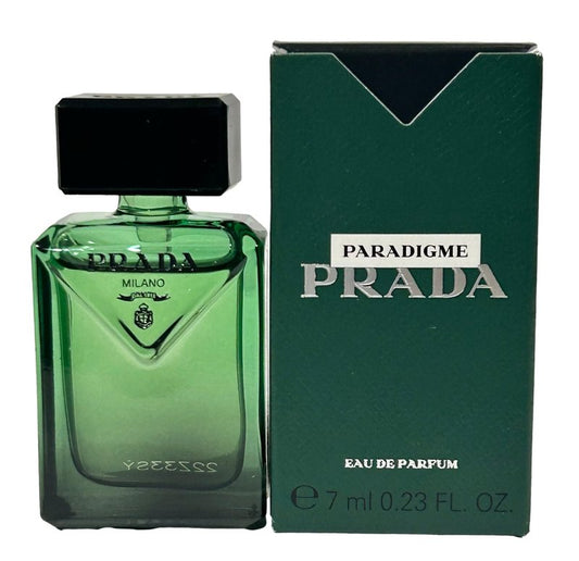 Prada Paradigme EDP MEN splash On MINI/SMALL/TRAVEL SIZE perfume 7 ml / 0.23 fl oz (7663)