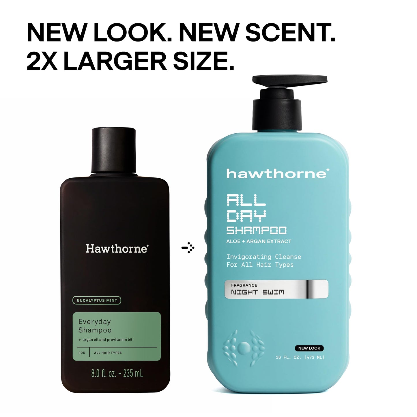 Hawthorne Thicker Hair Shampoo and Conditioner Set. Men’s All Natural Shampoo and Conditioner Set with Thickening Shampoo and Everyday Conditioner. Sulfate Free, Paraben Free. 8 Fl Oz Each.