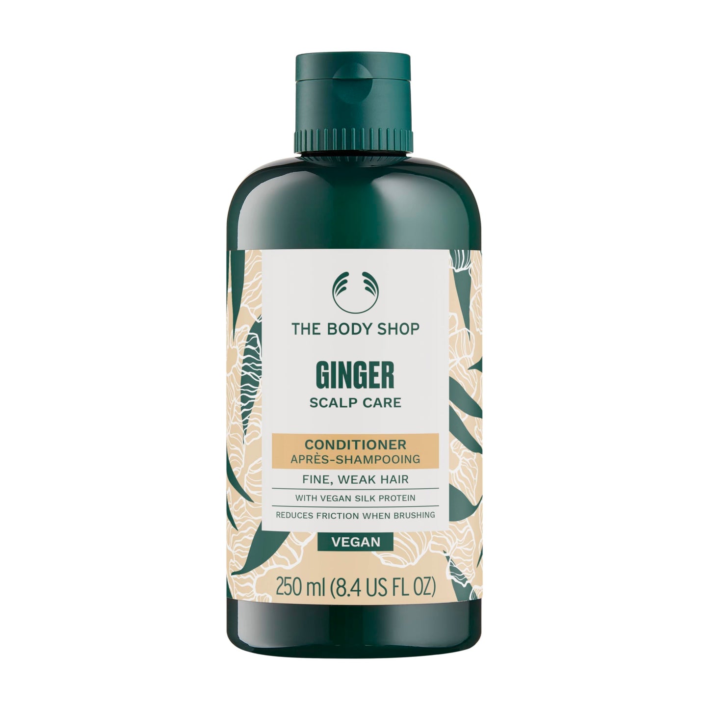 The Body Shop Ginger Scalp Care Conditioner (Vegan), Green, 8.4 Fl Oz