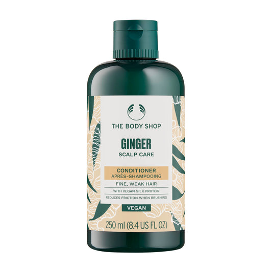 The Body Shop Ginger Scalp Care Conditioner (Vegan), Green, 8.4 Fl Oz