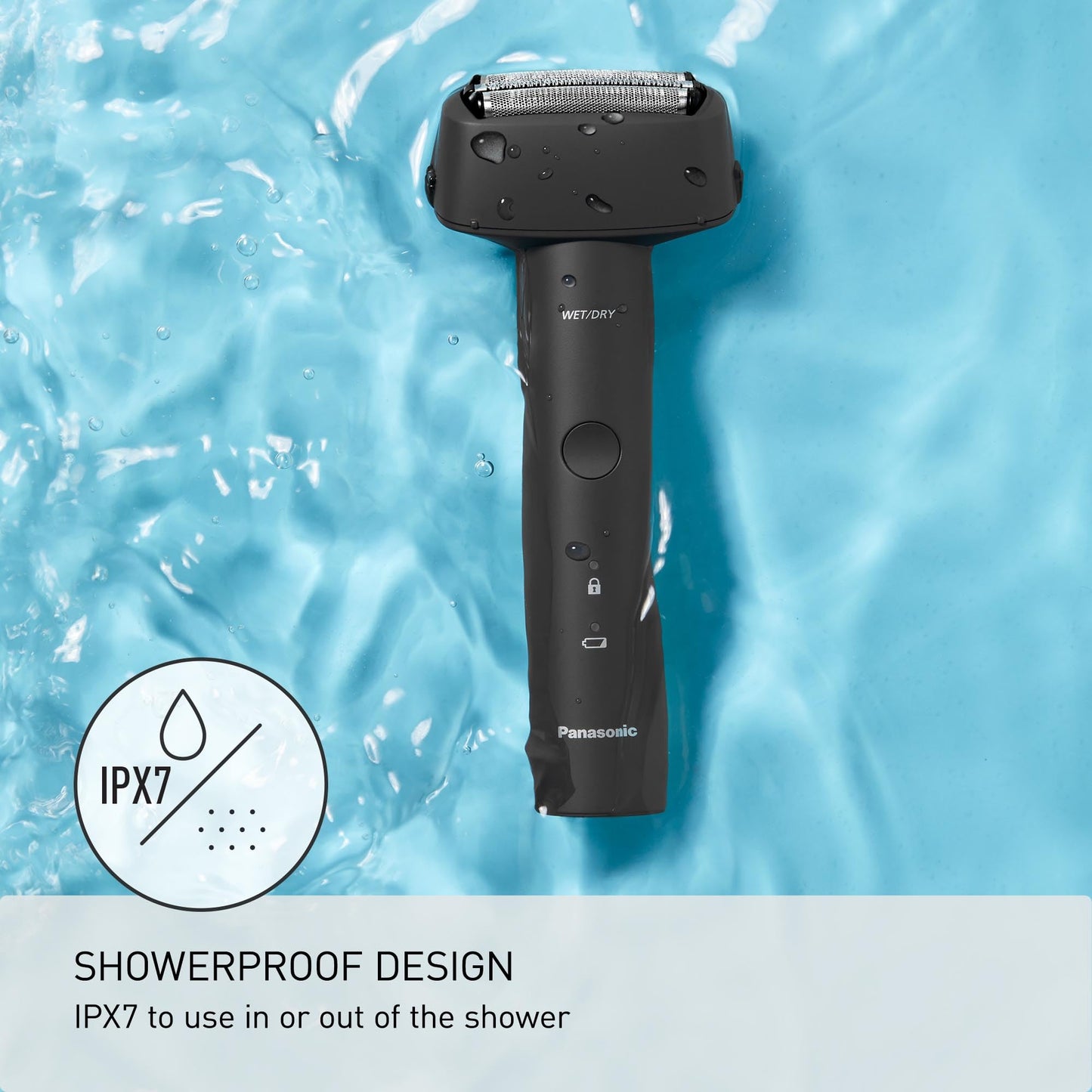 Panasonic Electric Razor for Men, Wet Dry Shaver with 3-Blade Cutting System, Ergonomic Handle and USB-C Charging- ES-RM3B-K