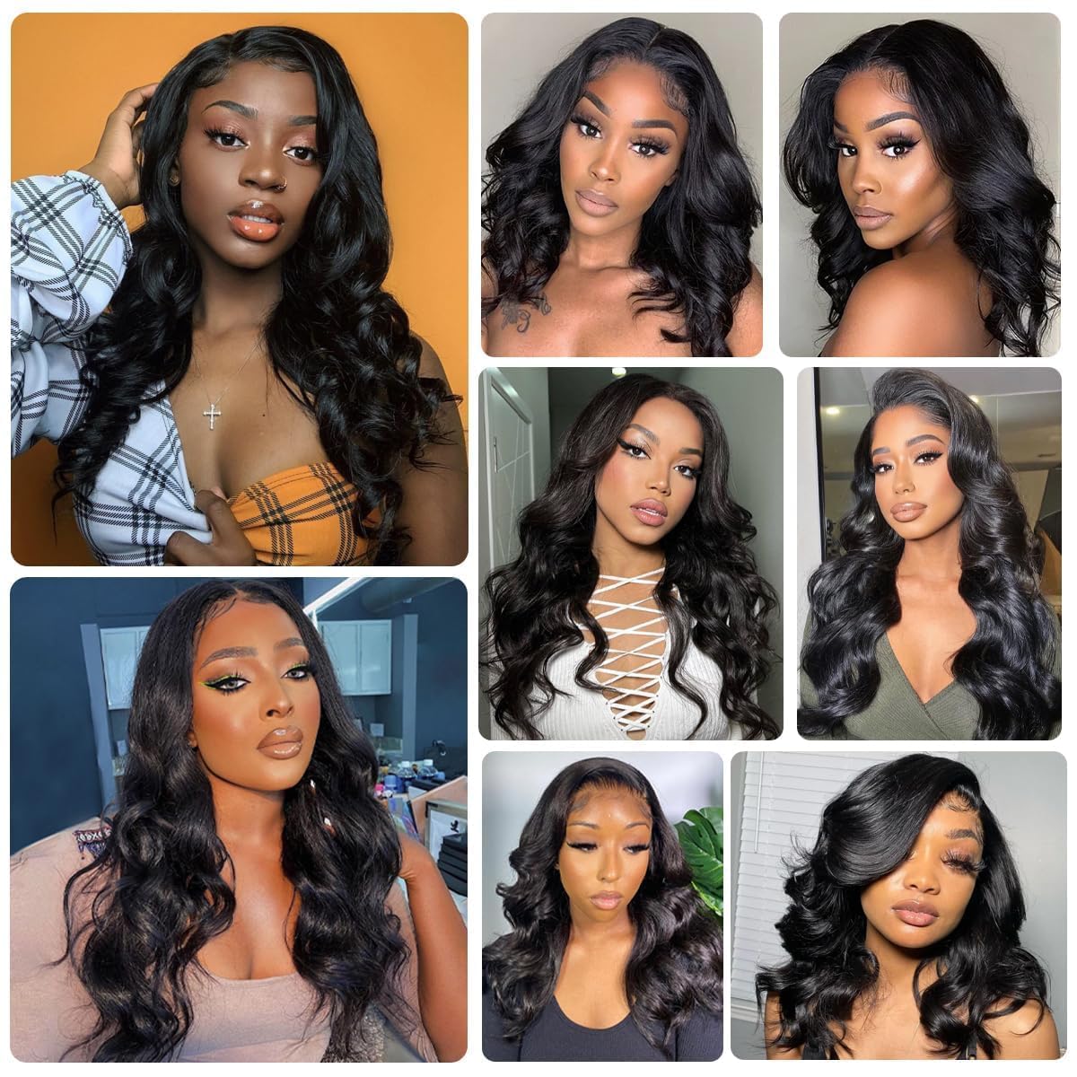 4x4 Lace Closure Human Hair Body Wave HD Lace Closure 100% Brazilian Virgin Human Hair Extensions 150% Density Natural Color (20 Inch)